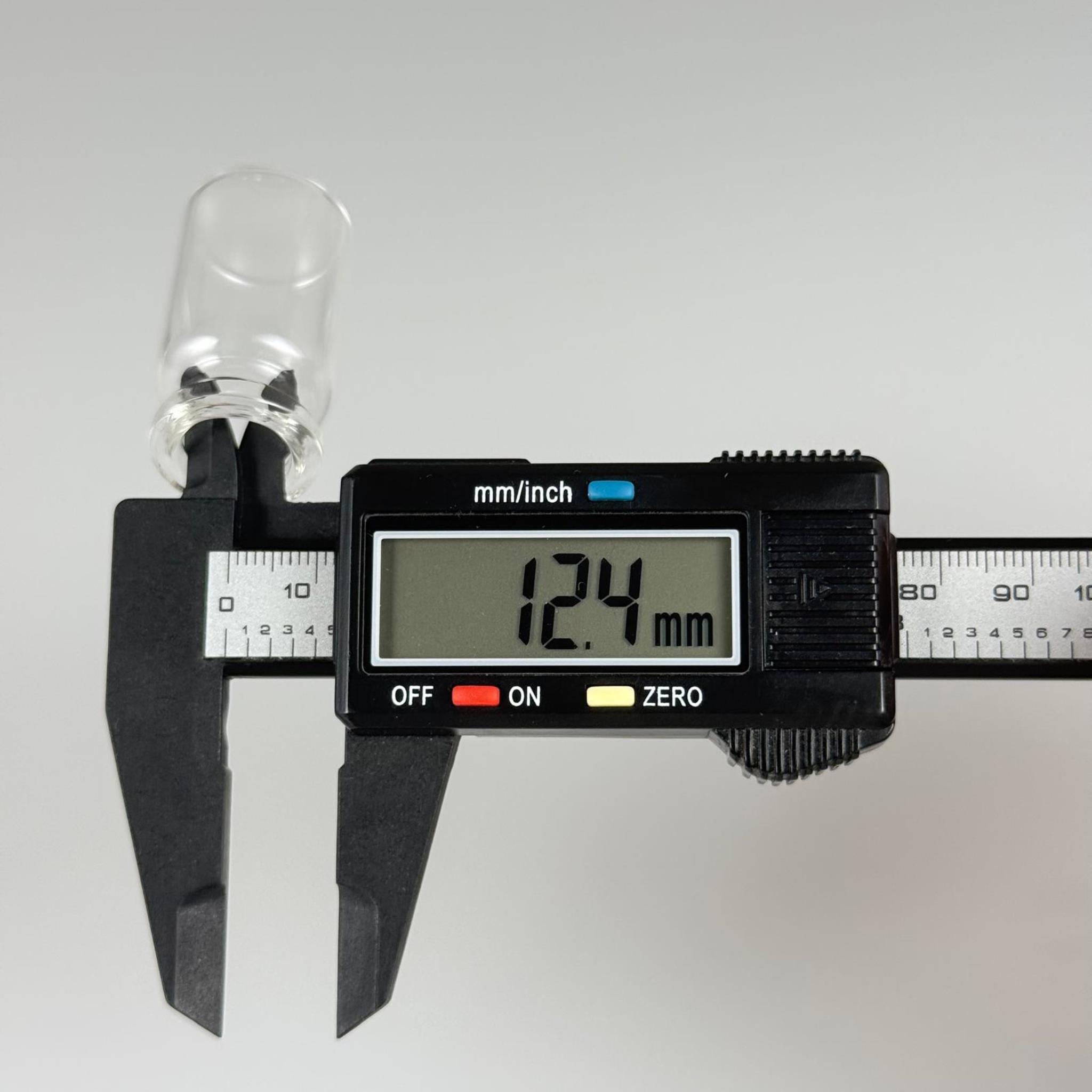 BOROSİLİKAT CAM ŞİŞE - 8 CC - 22x40 MM - ÇEKME CAM BORU FLAKON İNCE PENİSİLİN ŞİŞESİ  - AĞIZ ÇAPI 20 MM