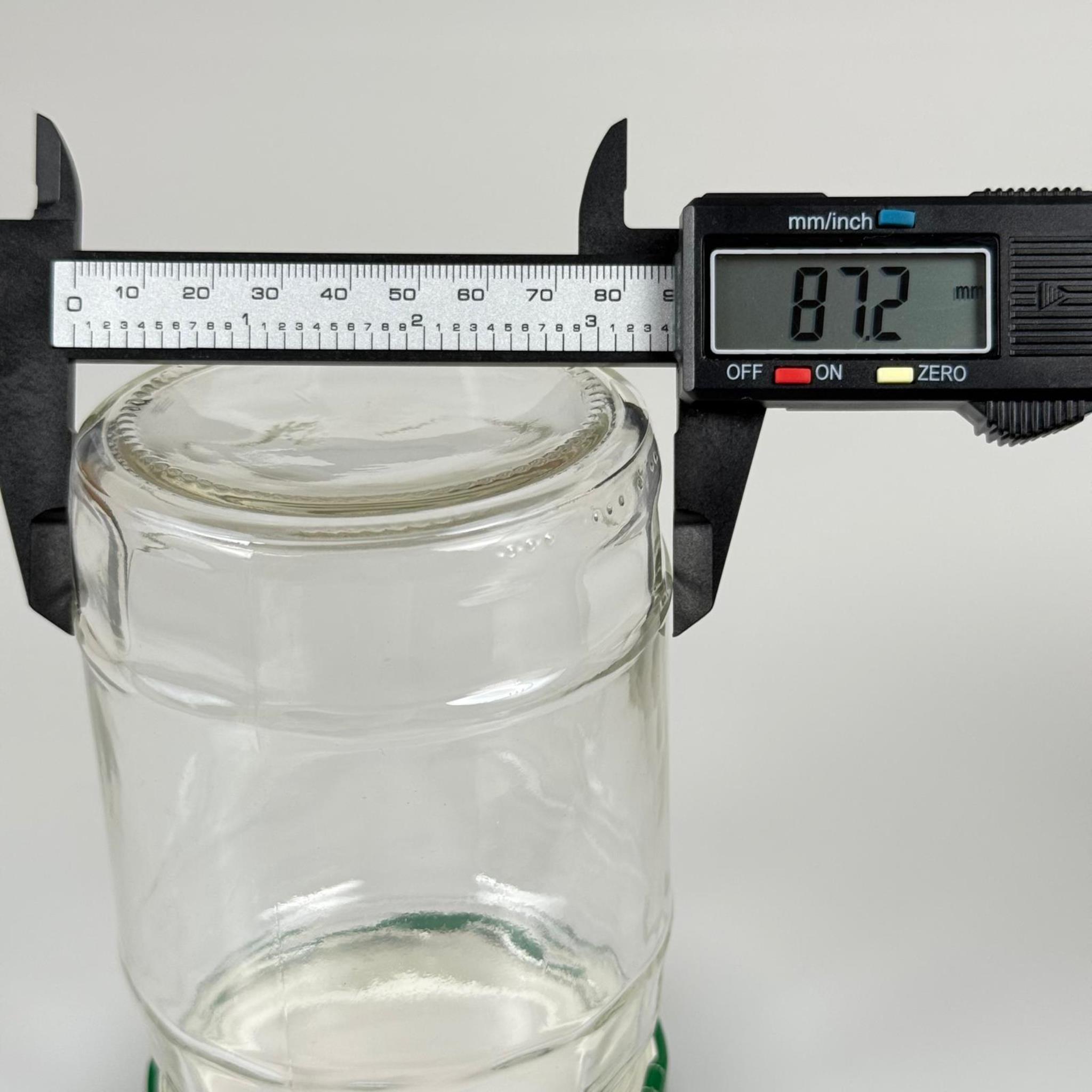 580 CC FIÇI KAVANOZ - KOYU YEŞİL METAL KAPAKLI - 580 ML FIÇI MODEL CAM KAVANOZ