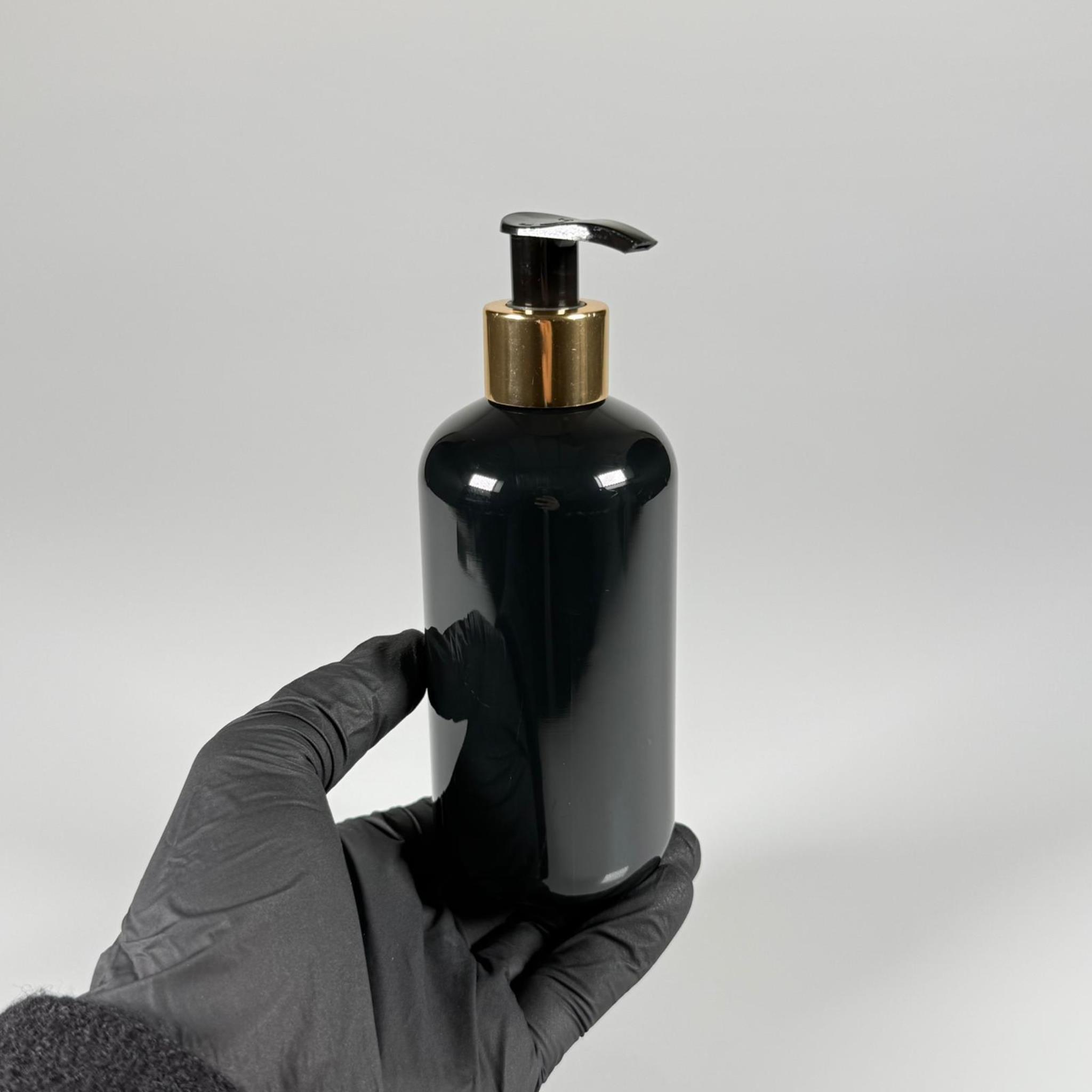 250 CC SİYAH ŞİŞE - GOLD POMPALI - 250 ML POMPALI PLASTİK ŞİŞE - ZEYNEP MODEL PET ŞİŞE