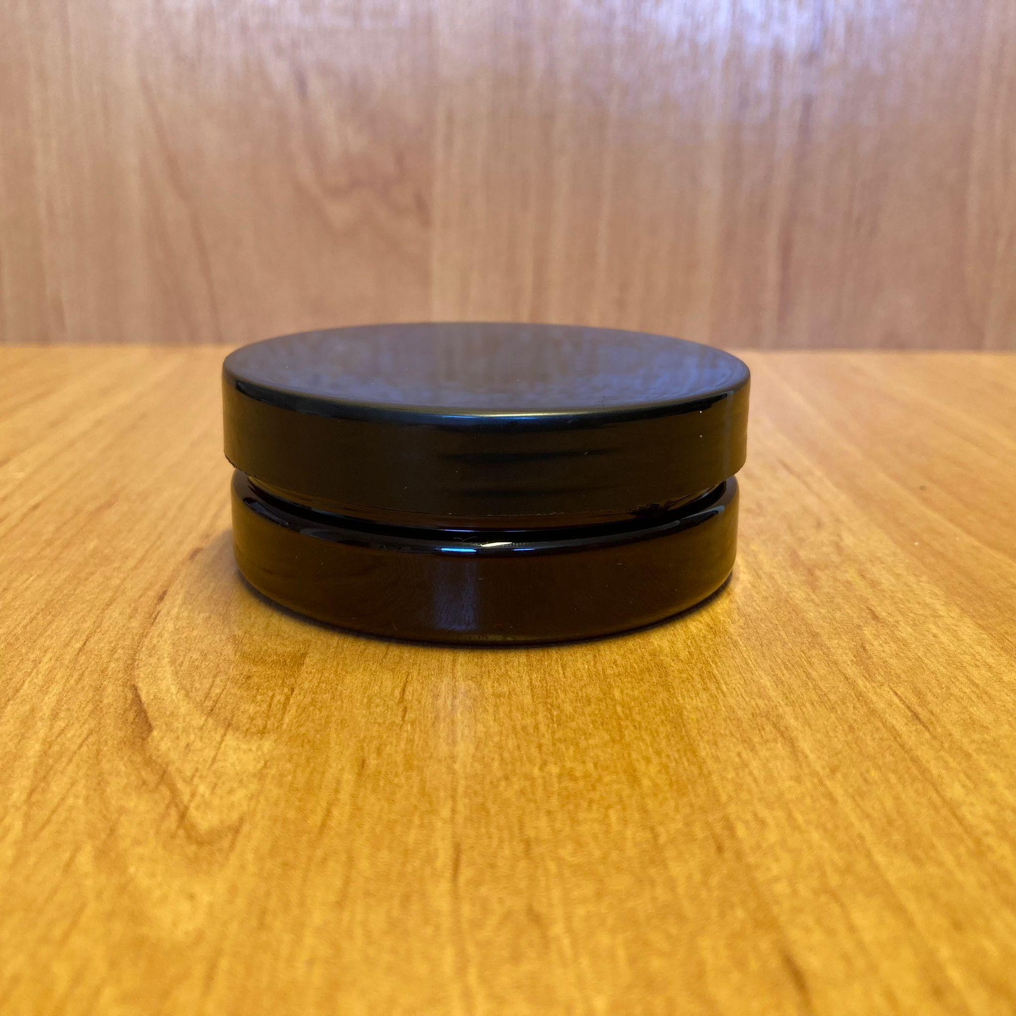 50 CC AMBER SERT PLASTİK KAVANOZ - SİYAH KAPAKLI - 50 ML PLASTİK KREM KAVANOZU