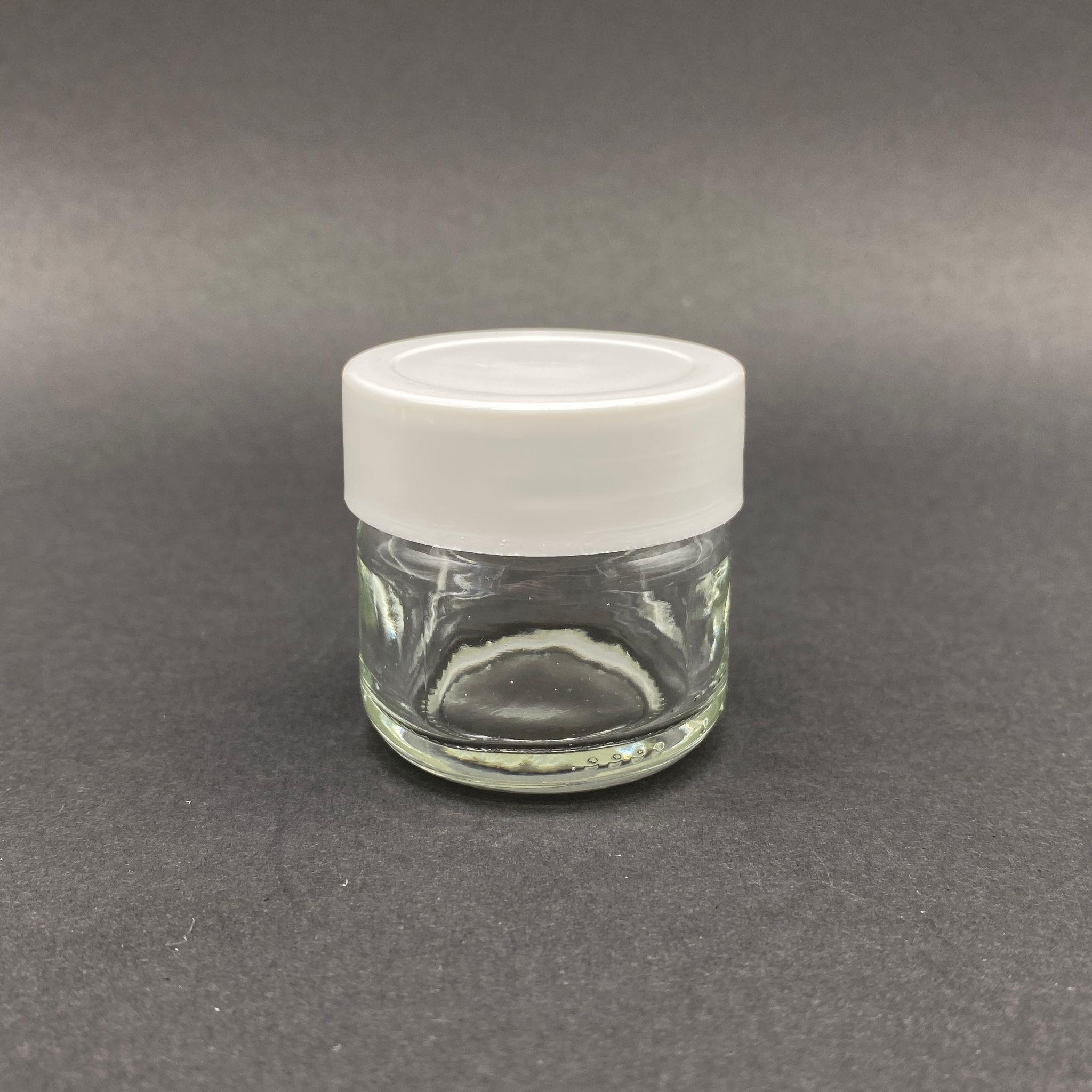 29 CC CAM KAVANOZ - BEYAZ PLASTİK KAPAKLI - 29 ML CAM KAVANOZ