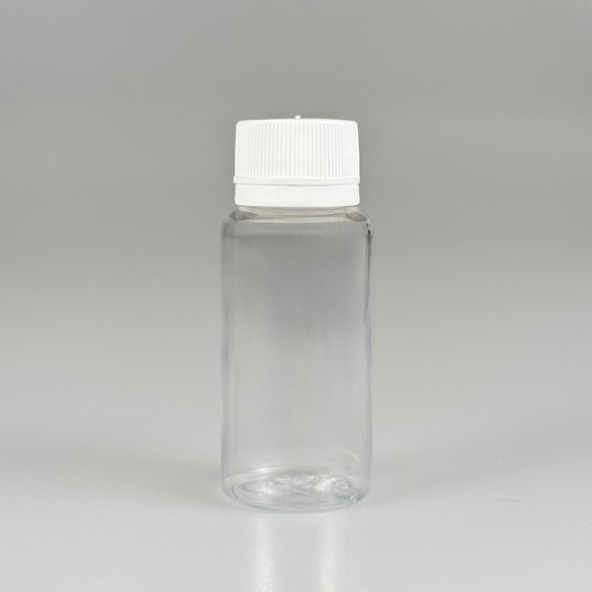 30 CC PET SHOT ŞİŞESİ (8 GR)  - KİLİTLİ BEYAZ KAPAKLI KOLAJEN ŞİŞESİ - 30 ML PLASTİK ŞİŞE - ŞEFFAF
