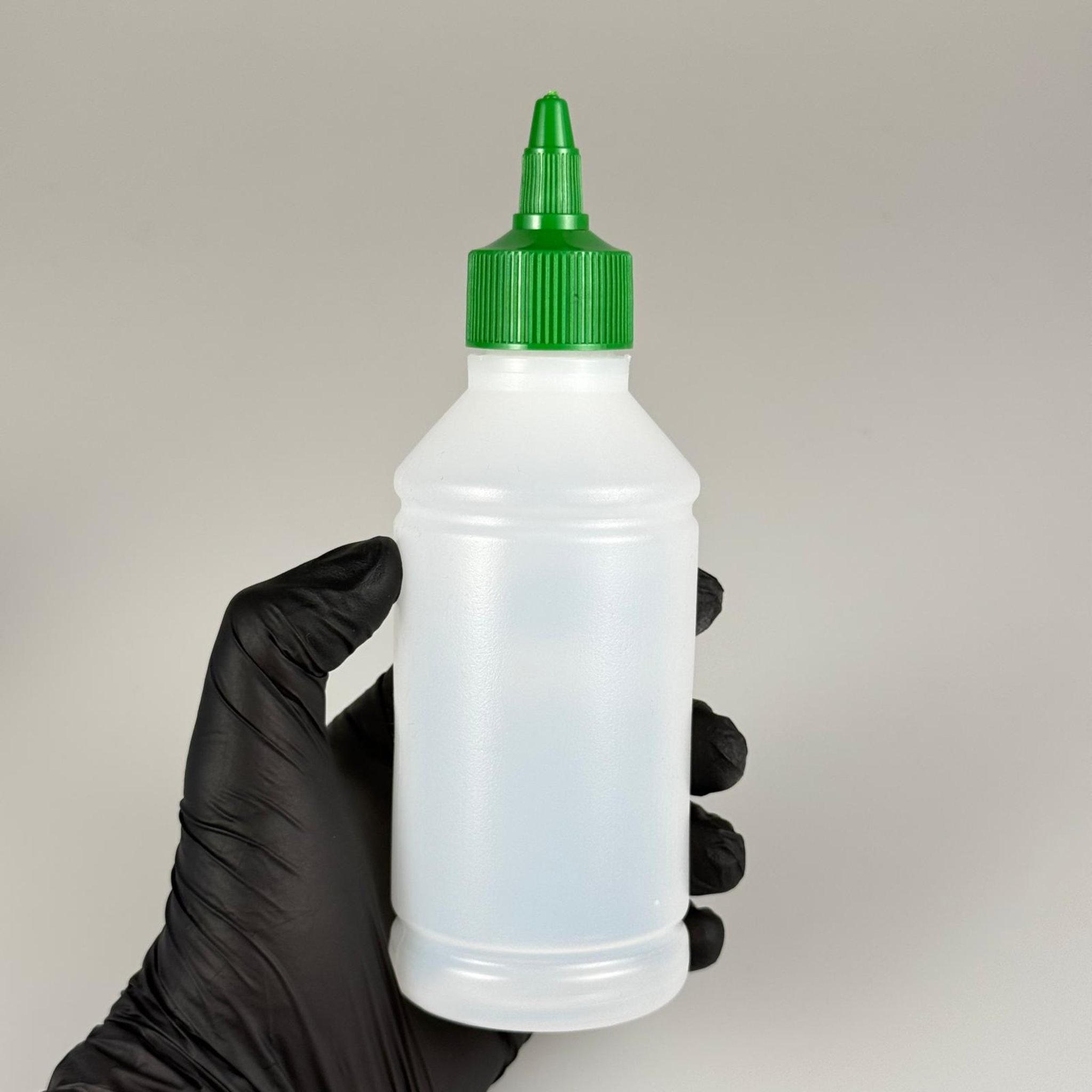 ZEYTİNYAĞI, SOS, ACI SOS, SİRKE, SRIRACHA VB BOŞ ŞİŞELERİ - YEŞİL SİVRİ TWİST AKITICI KAPAK + 250 ML NATÜREL POLİETİLEN PLASTİK ŞİŞE TAKIM