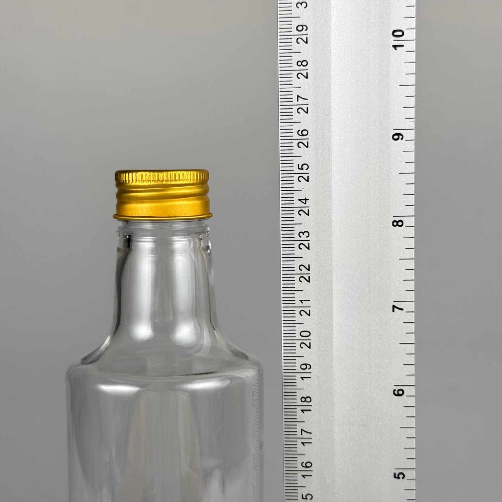 500 CC DORİKA SİLİNDİR PET ŞİŞE - CONTALI GOLD METAL KAPAKLI -  (60 GR) CAM GÖRÜNÜMLÜ SERT KALIN KIRILMAZ 500 ML SİLİNDİR PLASTİK ŞİŞE
