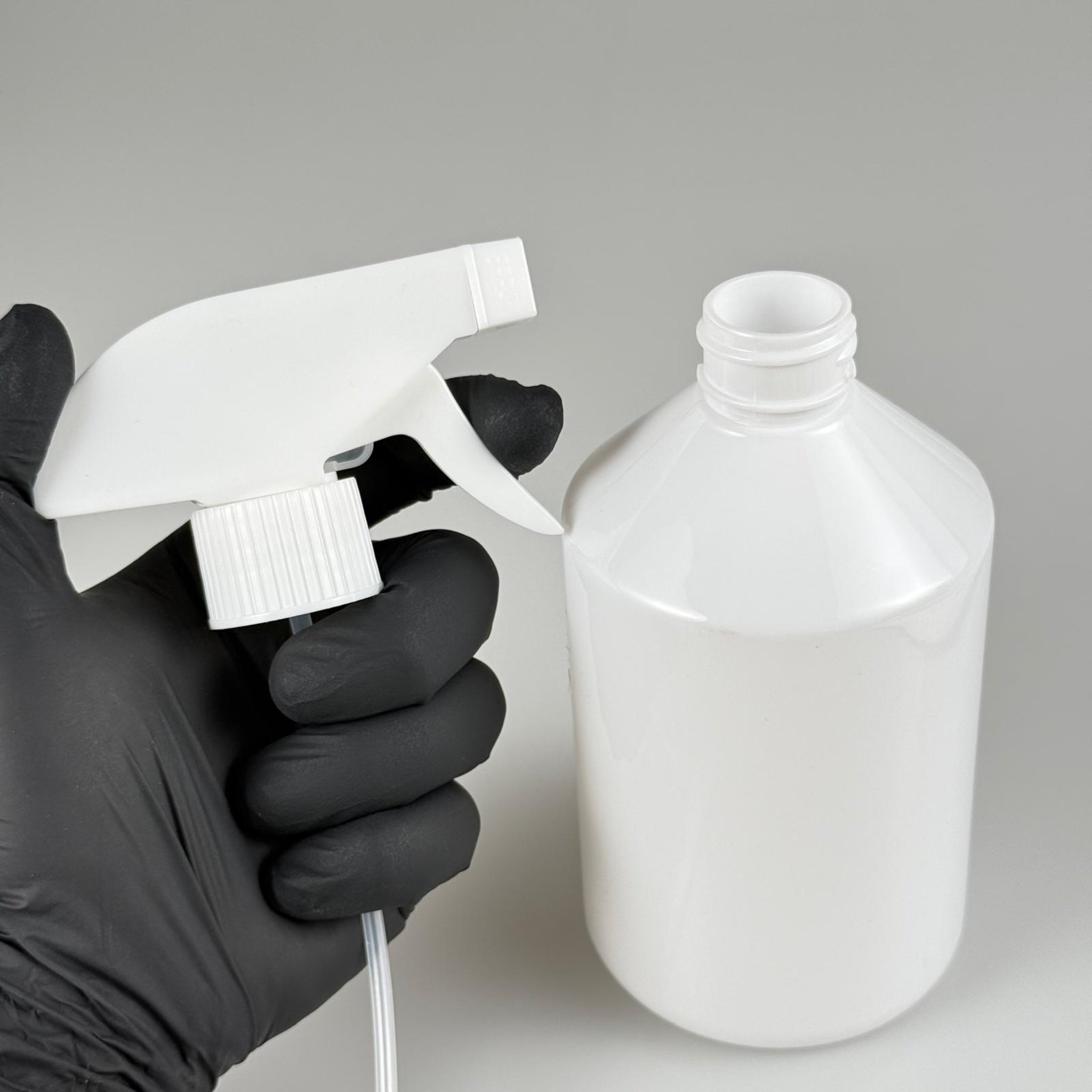 500 CC BEYAZ PET ŞİŞE - 500 ML BEYAZ PLASTİK ŞİŞE BEYAZ TETİK SPREYLİ