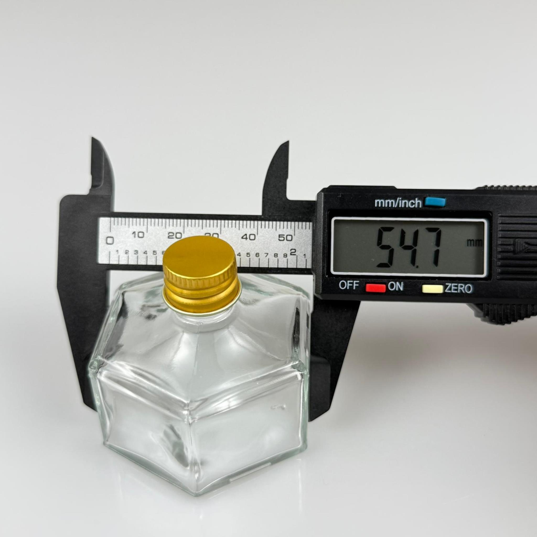 50 CC BASIK ALTIGEN CAM ŞİŞE - GOLD METAL KAPAKLI KOLONYA TIPALI - 50 ML PRESTİJLİ ŞİŞE