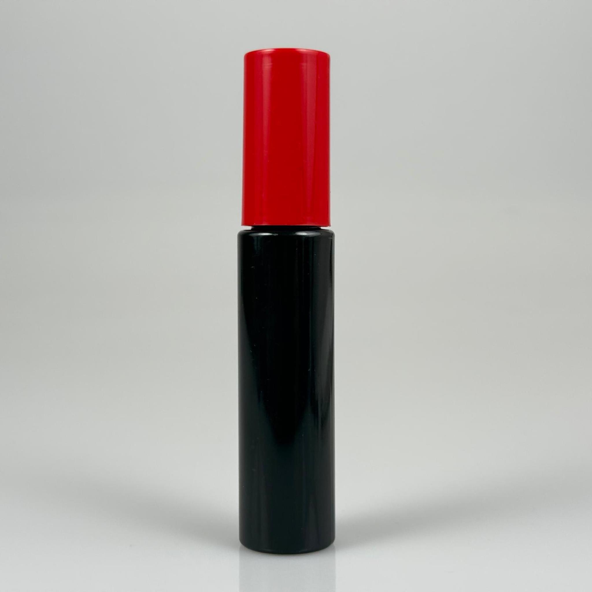 35 CC SİYAH PARFÜM ŞİŞESİ PLASTİK - SİYAH SPREY + KIRMIZI KAPAK - 35 ML PARFÜM ŞİŞESİ PET
