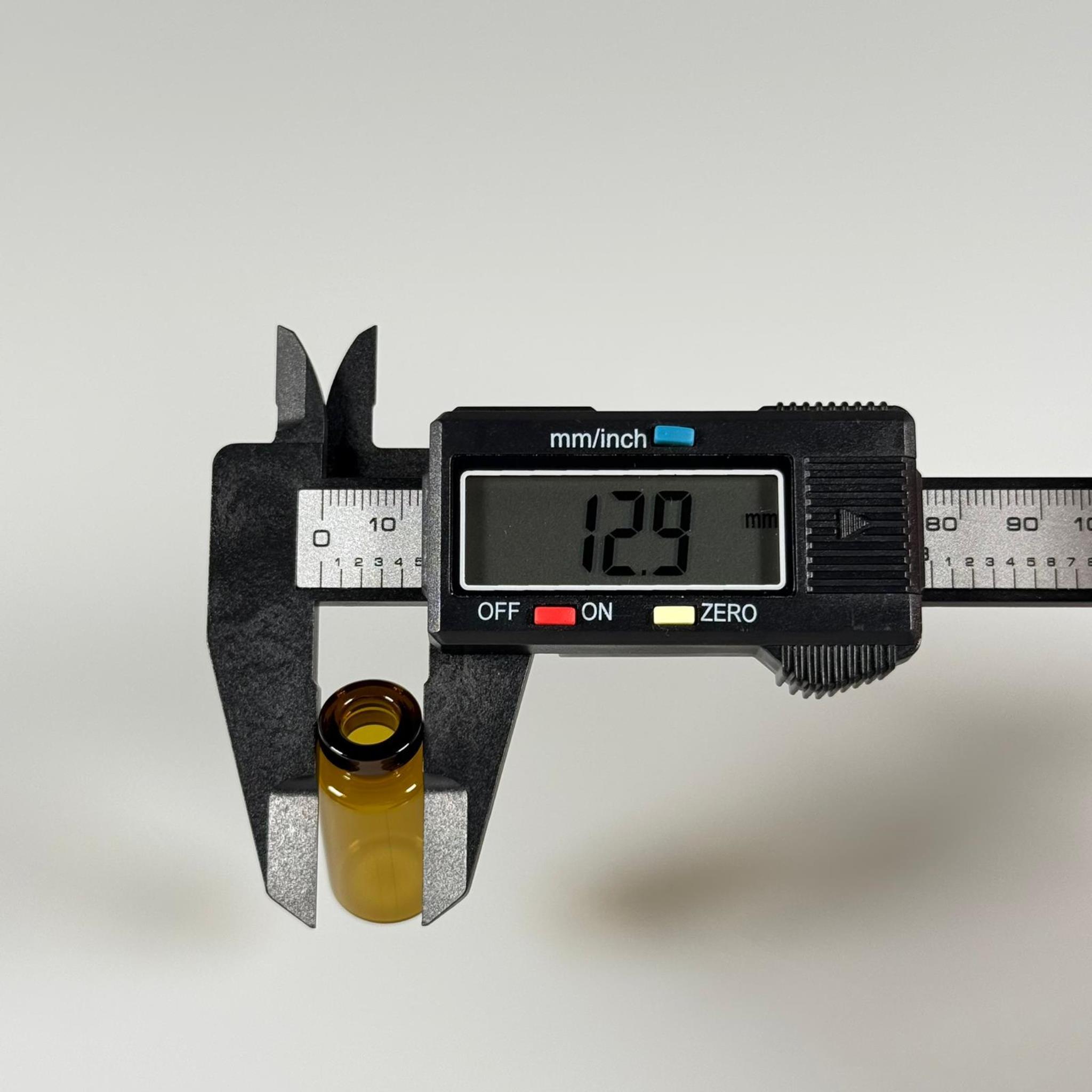 BOROSİLİKAT AMBER CAM ŞİŞE - 3 CC - 16x35 MM - ÇEKME CAM BORU FLAKON İNCE PENİSİLİN ŞİŞESİ - AĞIZ ÇAPI 13 MM