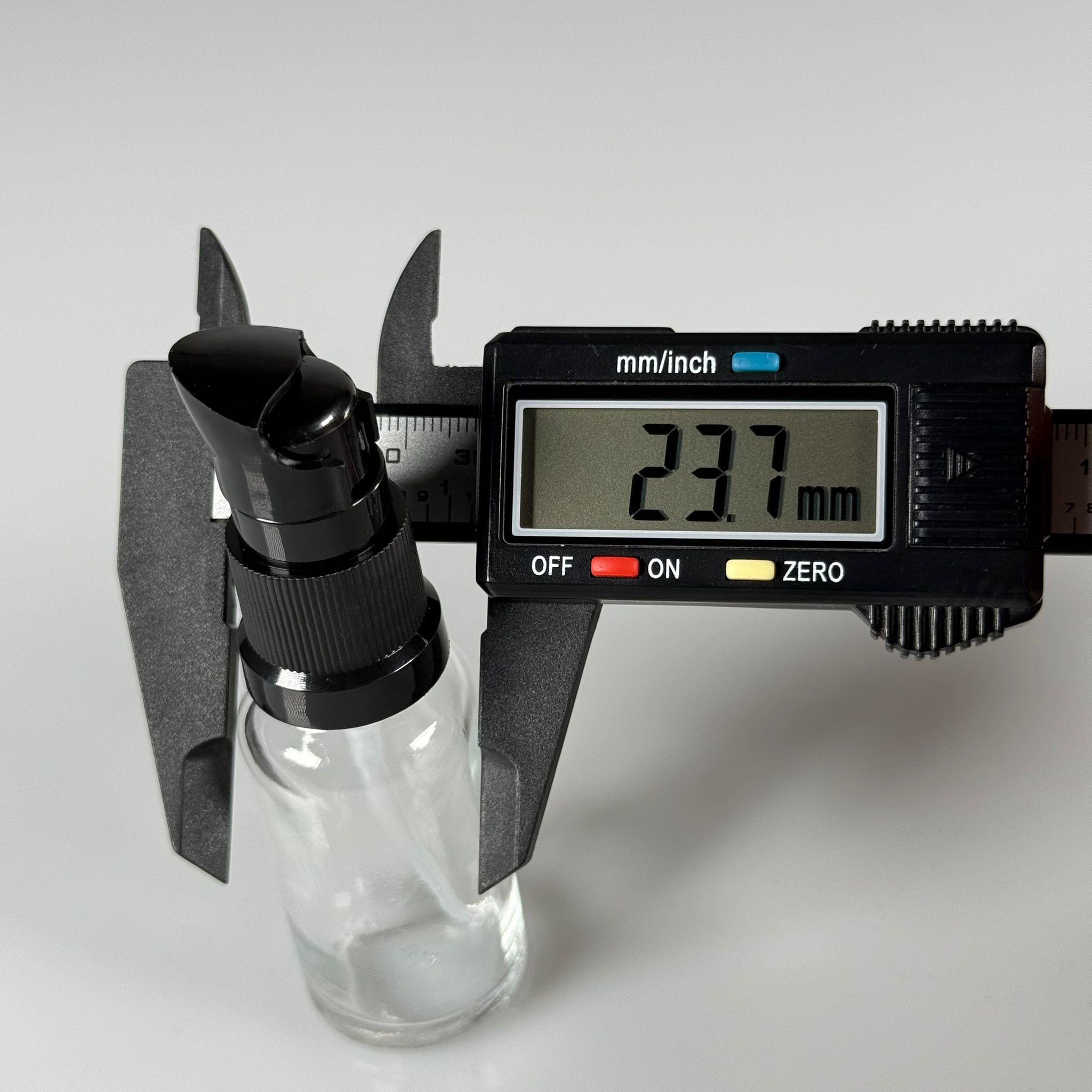 20 CC ŞEFFAF CAM ŞİŞE - SIZDIRMAZ ETEKLİ SİYAH LOSYON POMPALI TAKIM - 20 ML LOSYON ŞİŞESİ - YAĞ, KREM GİBİ YOĞUN KIVAMLI SIVILAR İÇİN CAM AMBALAJ