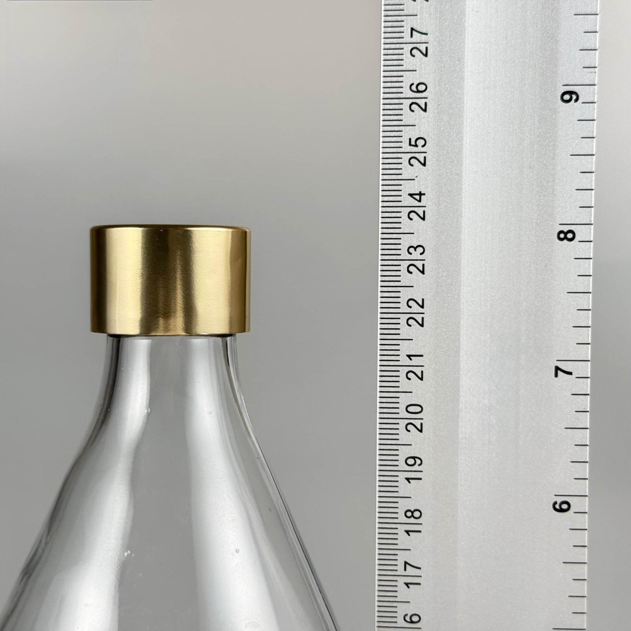 750 CC CAM ŞİŞE + ALÜMİNYUM KAPLAMALI GOLD KAPAKLI TAKIM - 750 ML CAM SU ŞİŞESİ