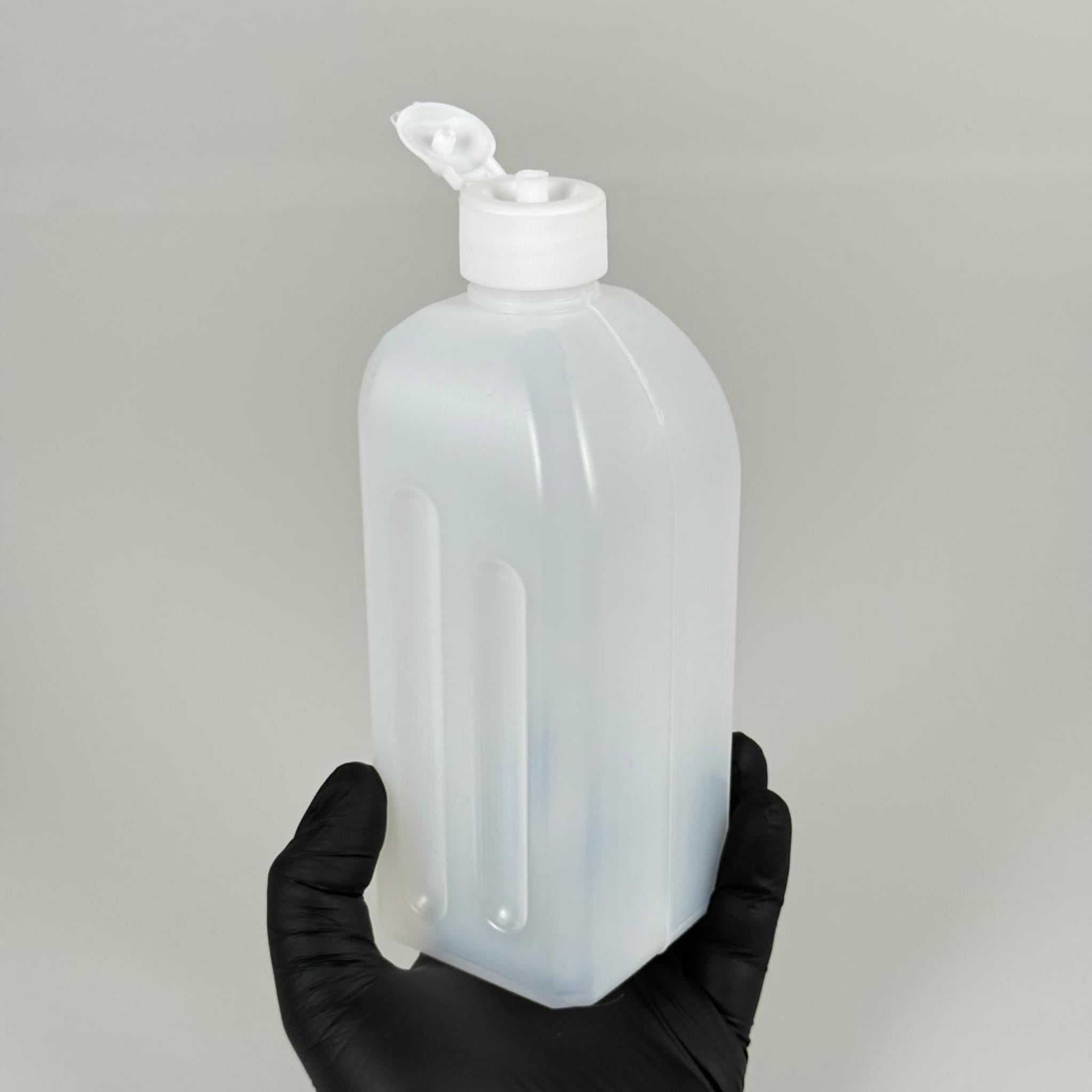 500 CC DEZENFEKTAN BİDONU - BEYAZ AKITICILI FLİPTOP KAPAKLI - 500 ML BOŞ DEZENFEKTAN BİDONU  - AÇILIR KAPANIR KAPAKLI