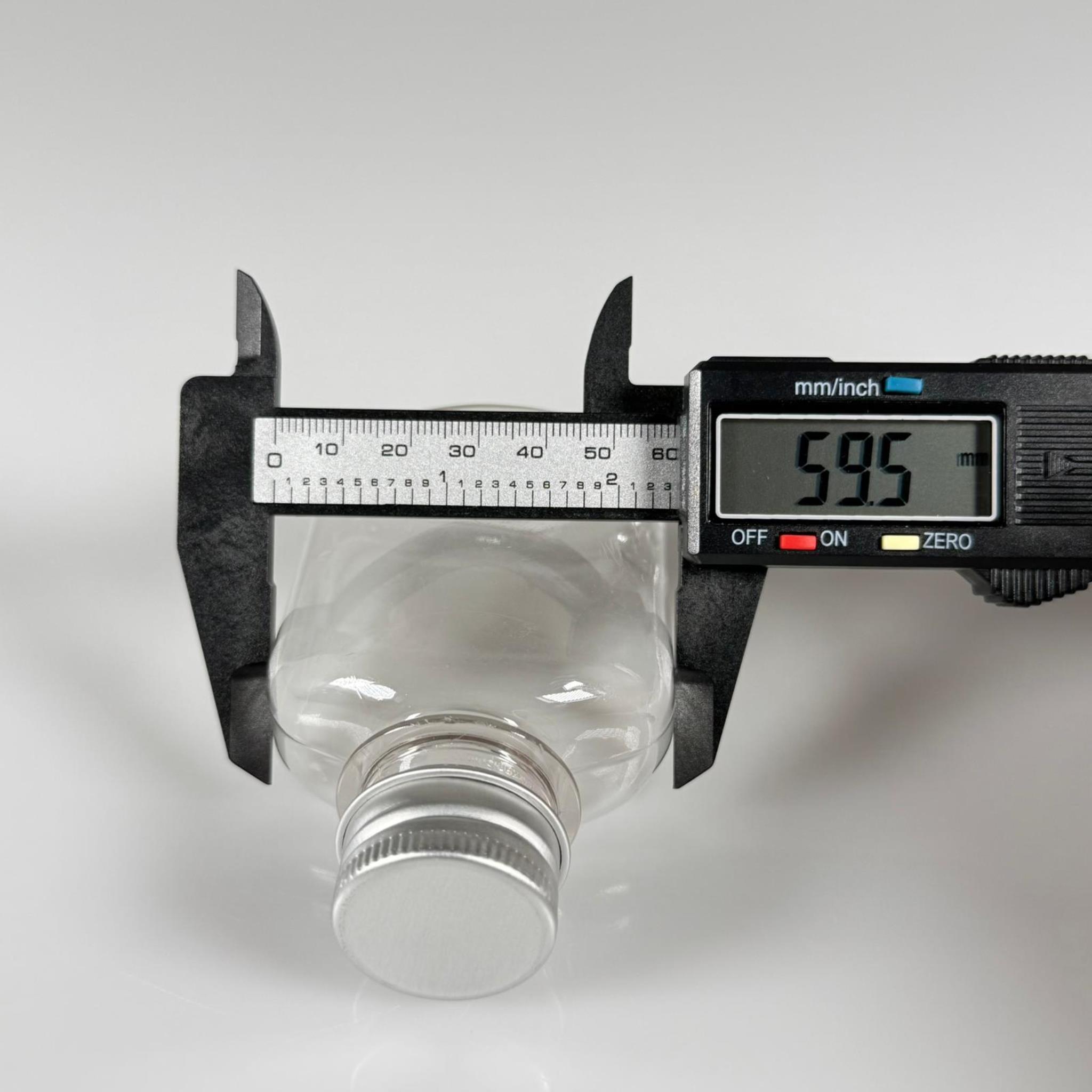 100 ML YASSI METAL KAPAKLI PET ŞİŞE - 100 CC CONTALI GÜMÜŞ ALÜMİNYUM KAPAKLI PLASTİK ŞİŞE