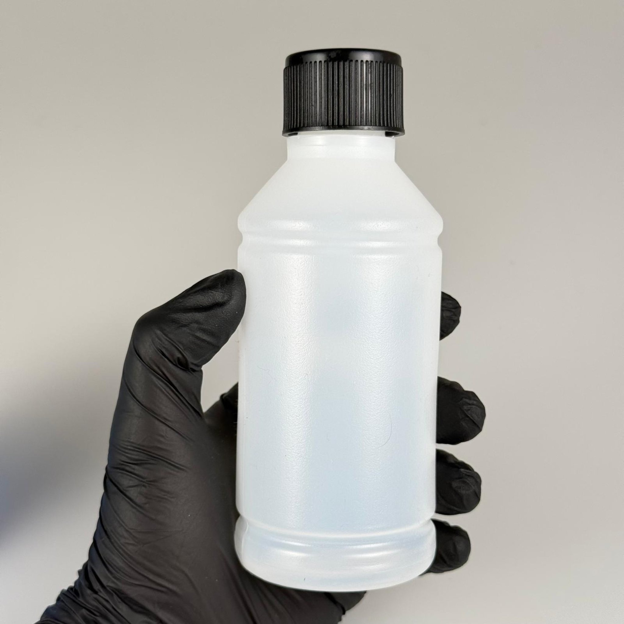 250 CC TİNER ŞİŞESİ - SİYAH ÇOCUK EMNİYET KİLİTLİ KAPAKLI - 250 ML KİMYASALA DAYANIKLI PLASTİK ŞİŞE - 0,25 LT POLİETİLEN ŞİŞE