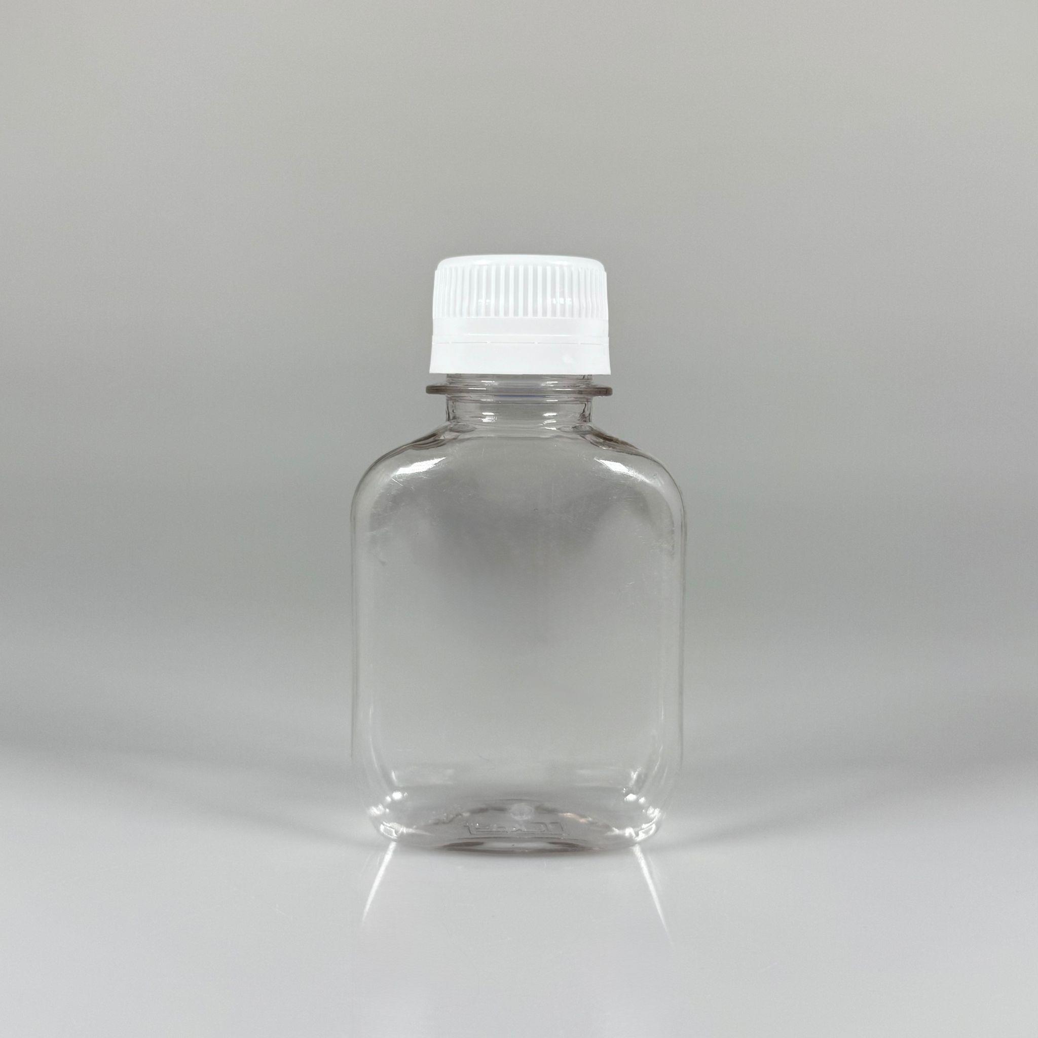 100 ML KİLİTLİ KAPAKLI PET ŞİŞE - 100 CC YASSI PET ŞİŞE - BEYAZ KİLİTLİ KAPAKLI - 100 ML PET ŞİŞE KALIN (15 GR) - KAPAK MÜHÜRLENİR, NUMUNE İÇİN KULLANILABİLİR, SIZDIRMAZ