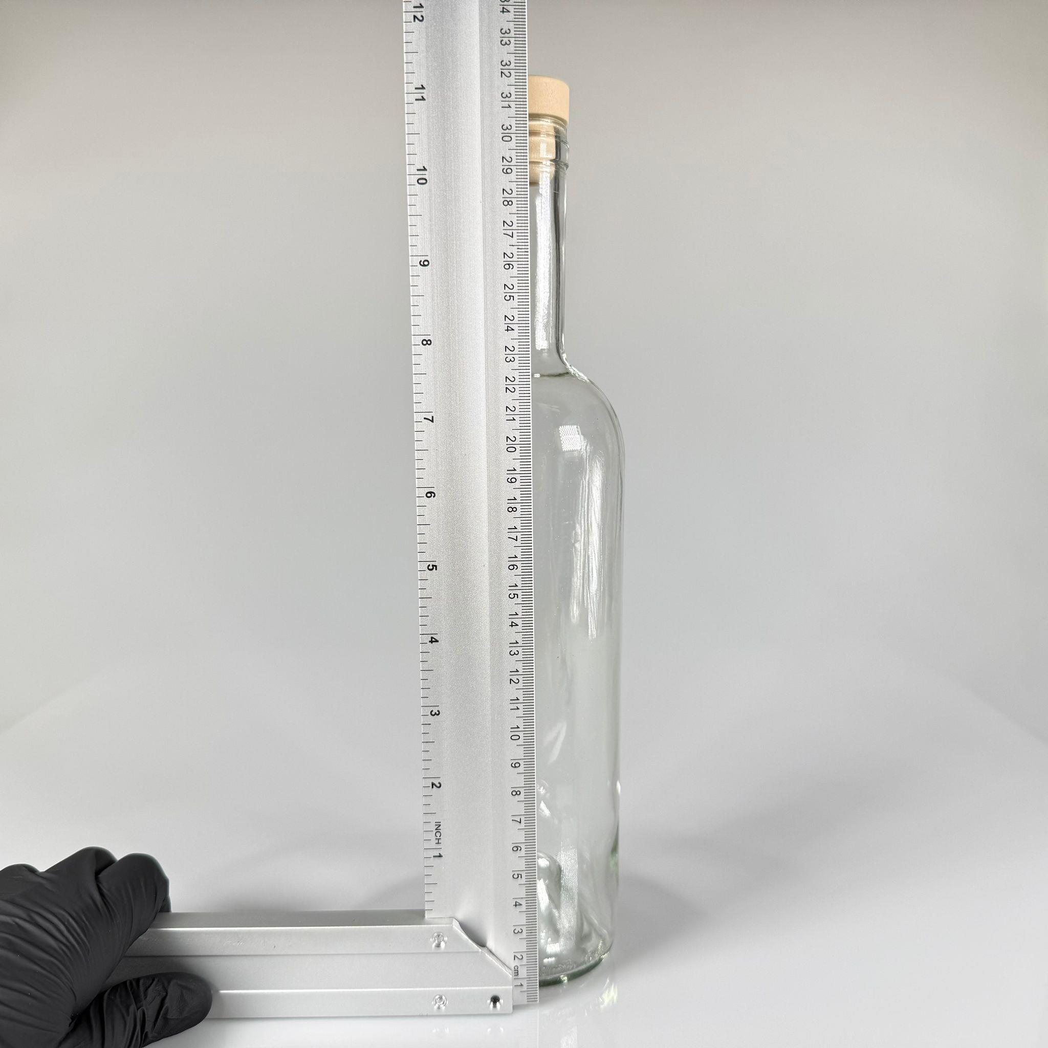 750 CC YAĞDANLIK ŞEFFAF CAM ŞİŞE + AHŞAP GÖRÜNÜMLÜ SENTETİK MANTAR TIPA - 750  ML TIPALI CAM ŞİŞE