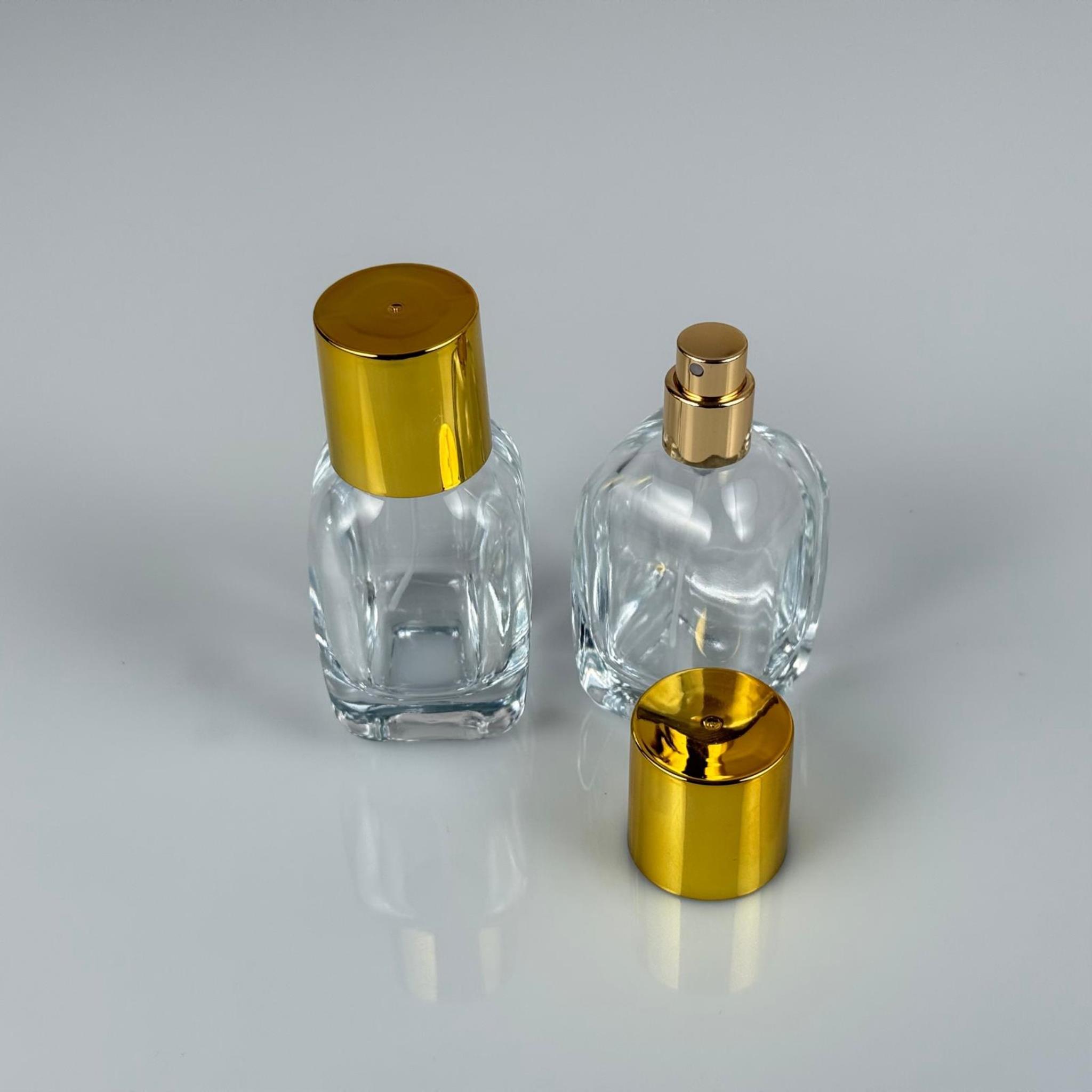 50 ML SİLİNDİR MODEL CORE PARFÜM ŞİŞESİ - GOLD METAL SPREYLİ + GOLD GENİŞ KAPAKLI (AĞIZ 15 MM GEÇME KOLAY KAPAMA)