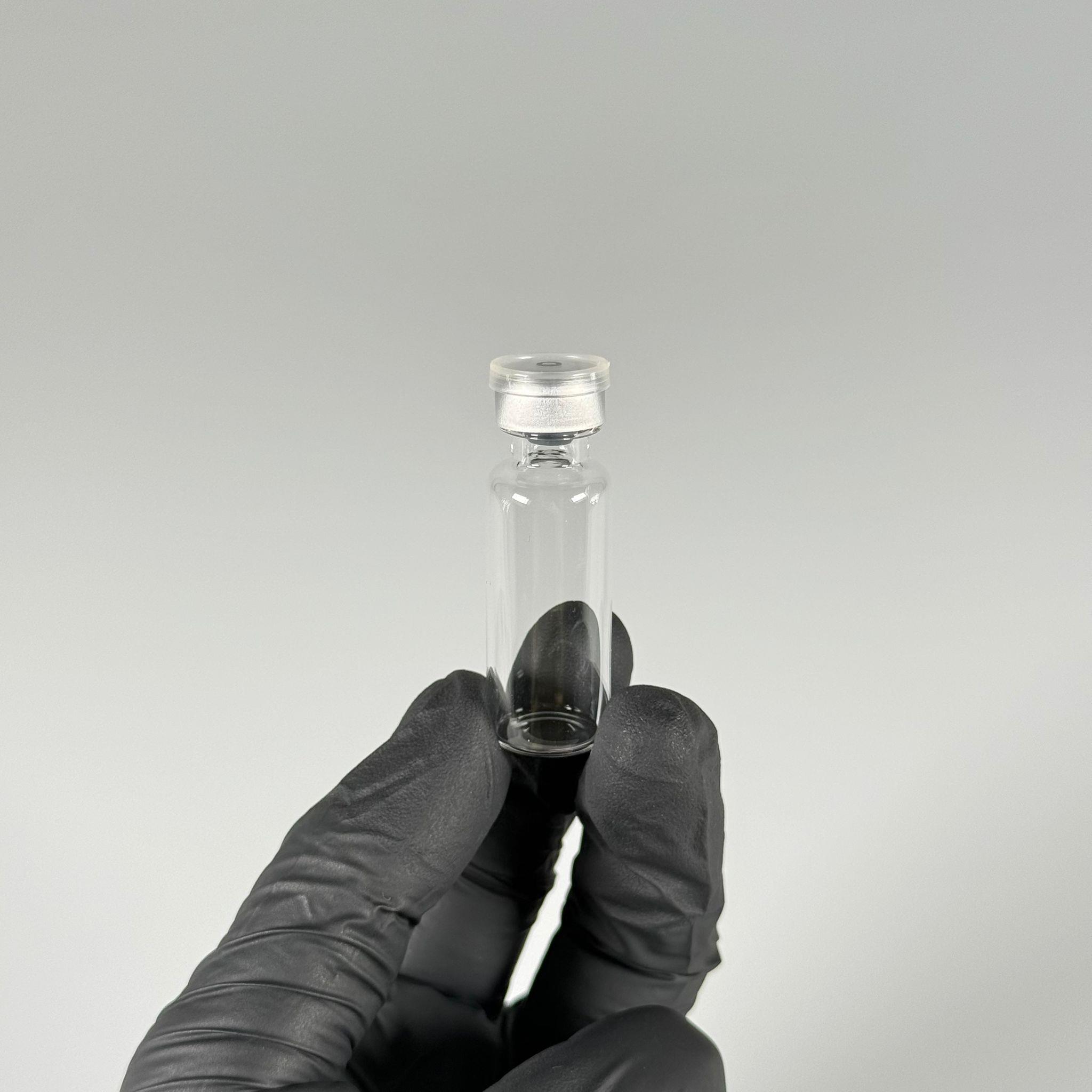 4 ML vial flakon şişe - 13 ağız 4 cc şeffaf cam ilaç şişesi + kauçuk butil enjektör tıpası + gümüş alüminyum kapaklı takım