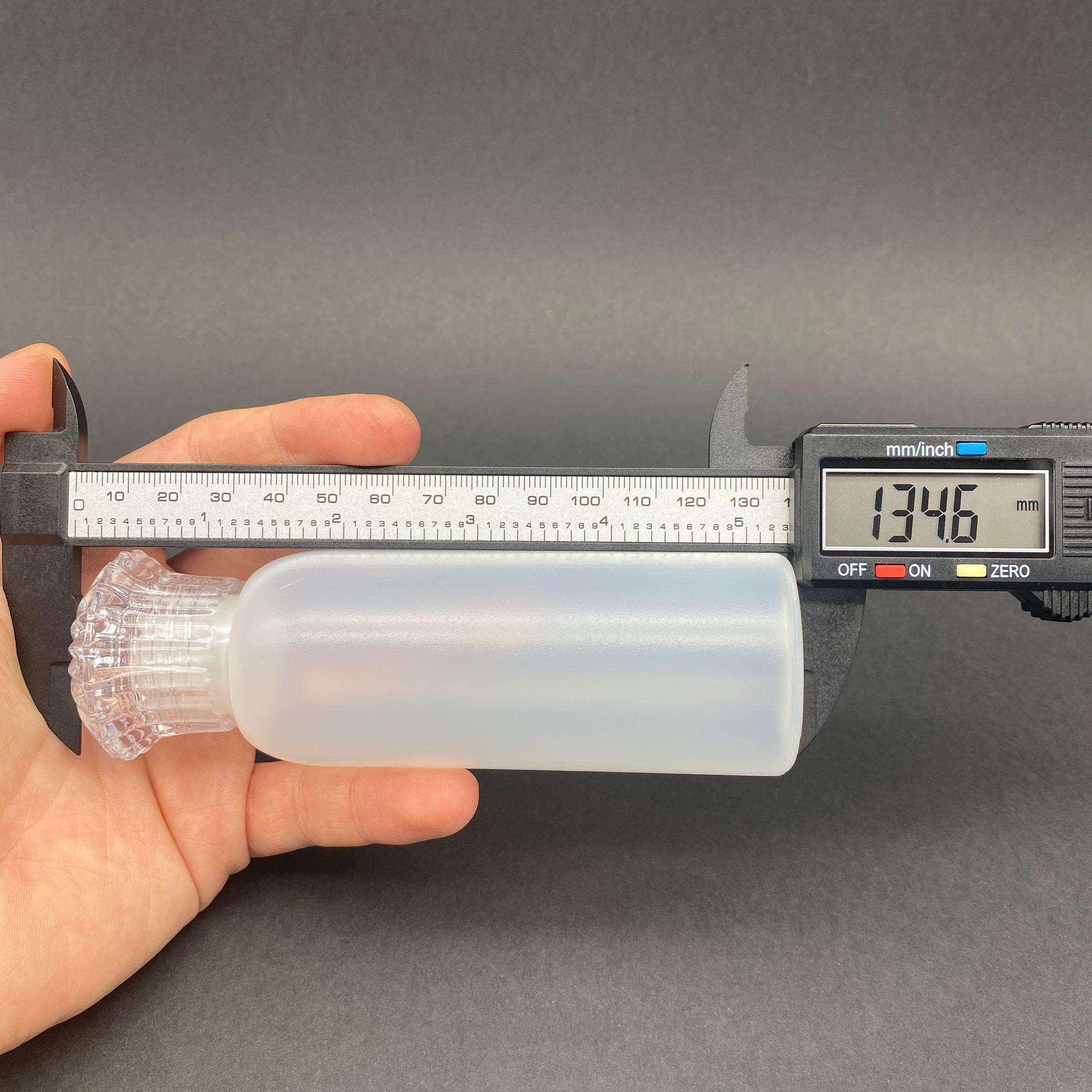 100 CC SERT NATÜREL ŞİŞE - KRİSTAL KAPAKLI - KOLONYA TIPALI - 100 ML PLASTİK KOLONYA ŞİŞESİ