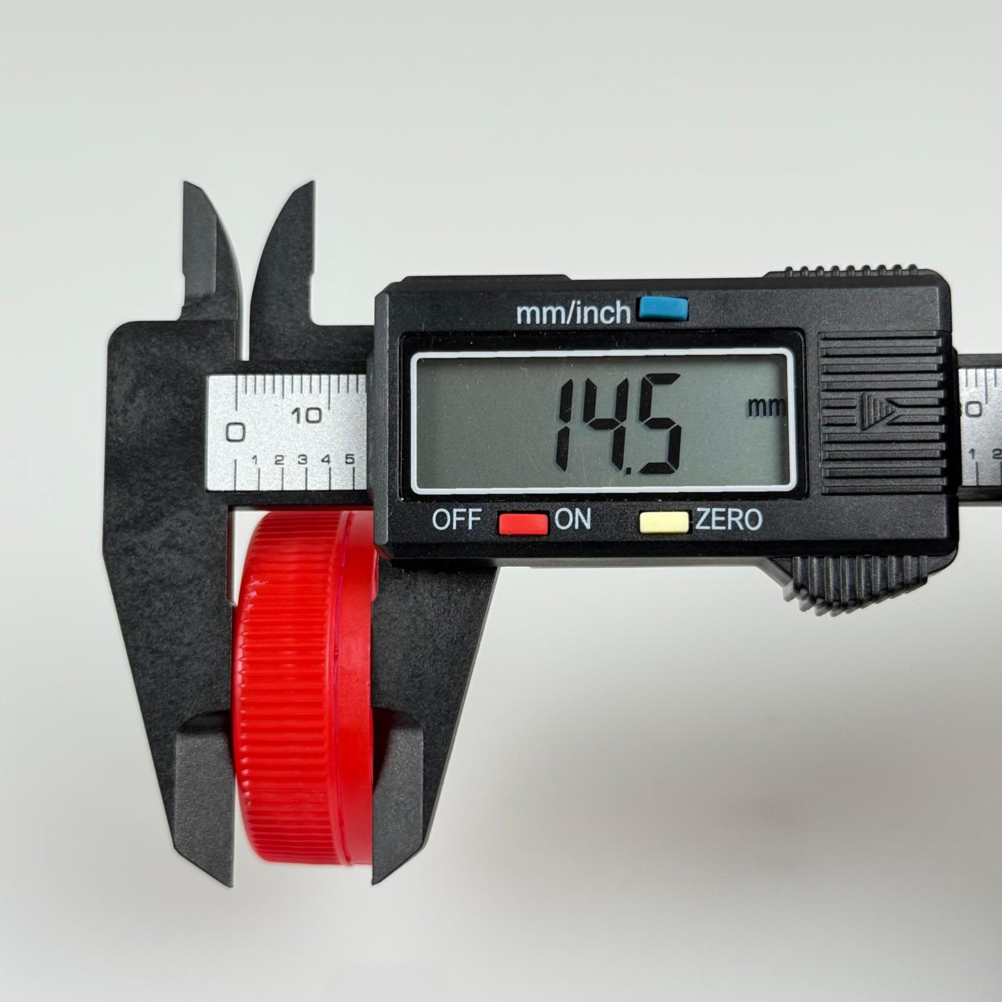 38 MM VİDALI KİLİTLİ PLASTİK KAPAK KIRMIZI - SU PETİ KAPAĞI - KİLİTLİ