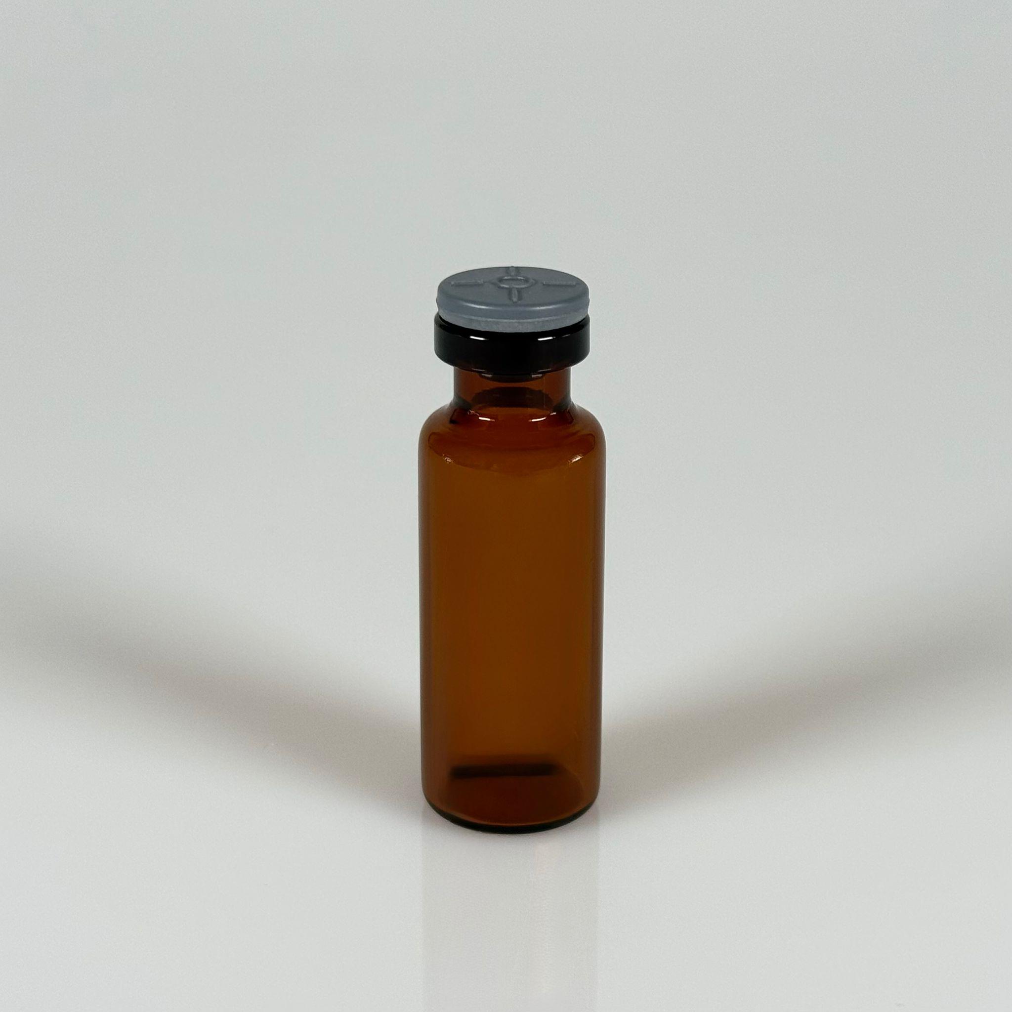 4 ML vial flakon şişe - 13 ağız 4 cc amber cam ilaç şişesi + kauçuk butil enjektör tıpası