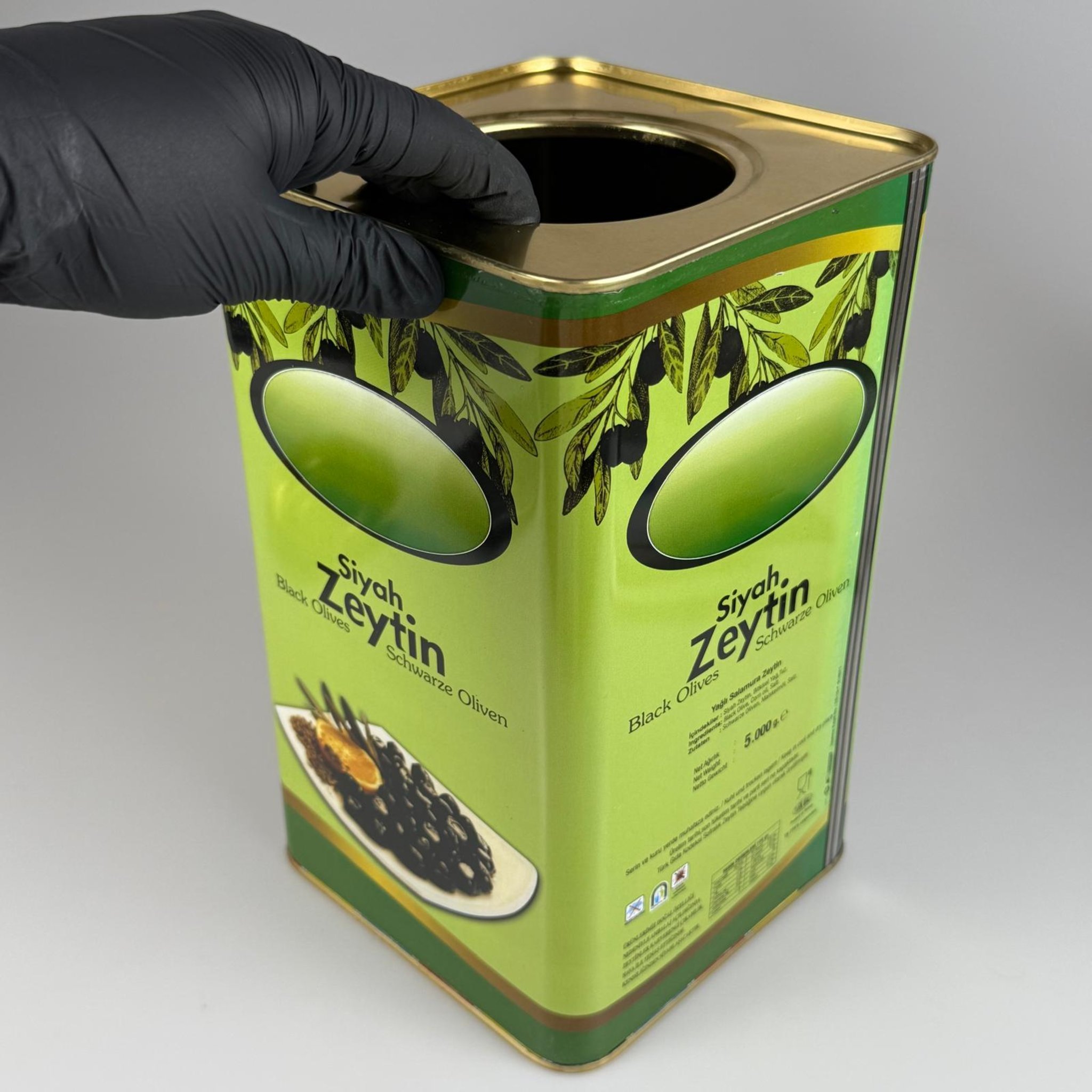 5 KG ZEYTİN TENEKESİ - BASKILI - 5 KİLO ZEYTİN TENEKESİ
