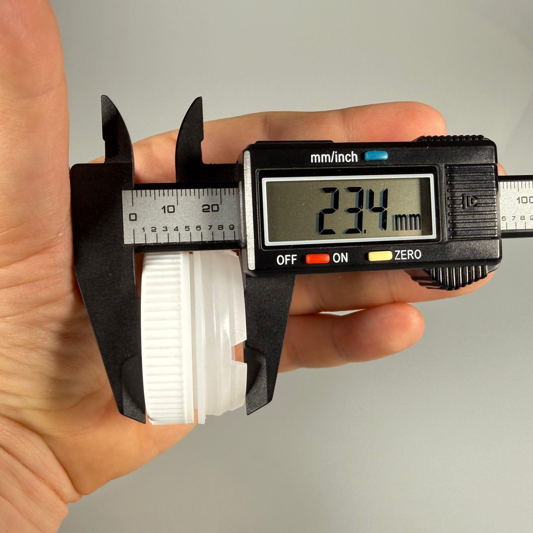 42 MM BEYAZ TENEKE KAPAK - (42 MM DELME ÇAPI OLAN TENEKELER İÇİN VİDALI TENEKE KAPAĞI) VUP / SK43 BERİCAP