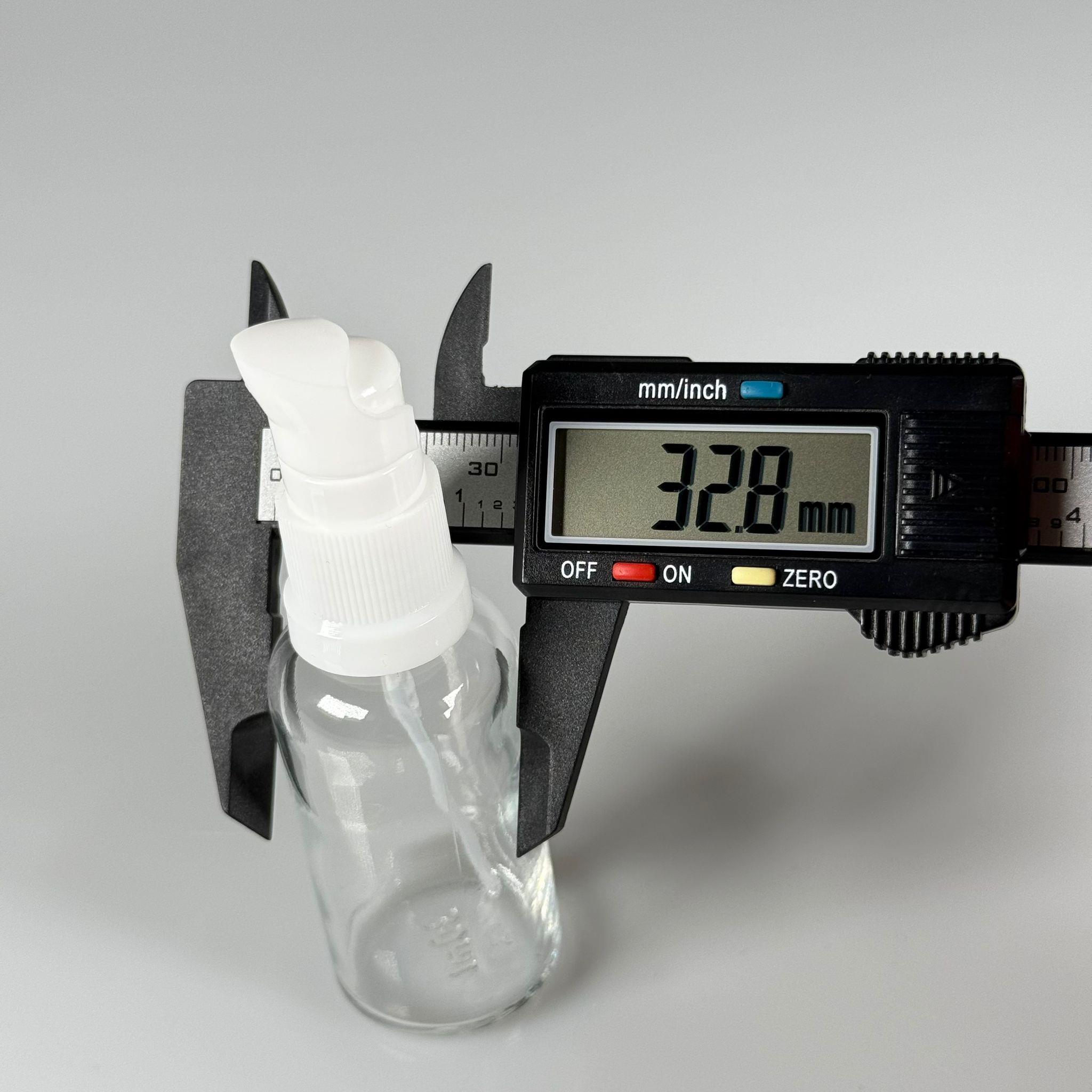 30 CC ŞEFFAF CAM ŞİŞE - SIZDIRMAZ ETEKLİ BEYAZ LOSYON POMPALI TAKIM - 30 ML LOSYON ŞİŞESİ - YAĞ, KREM GİBİ YOĞUN KIVAMLI SIVILAR İÇİN CAM AMBALAJ