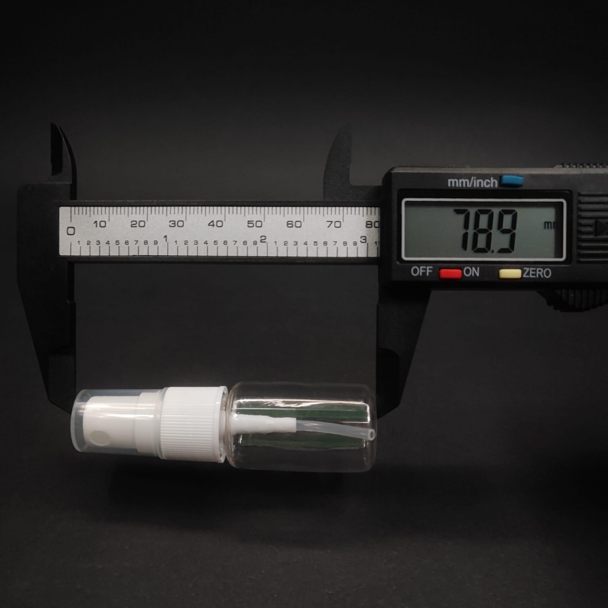 10 CC ŞEFFAF PET ŞİŞE - BEYAZ SPREYLİ TESTER 10 ML PLASTİK ŞİŞE