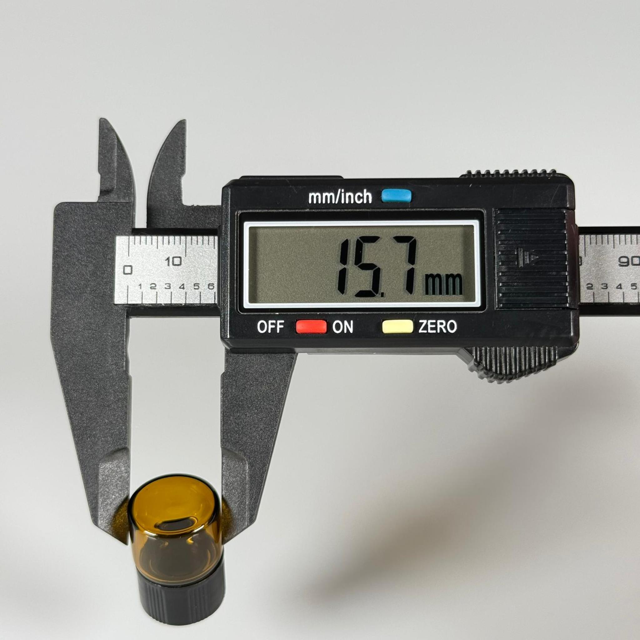 1 CC AMBER CAM ŞİŞE - SİYAH KAPAKLI - 1 ML KAPAKLI CAM ŞİŞE