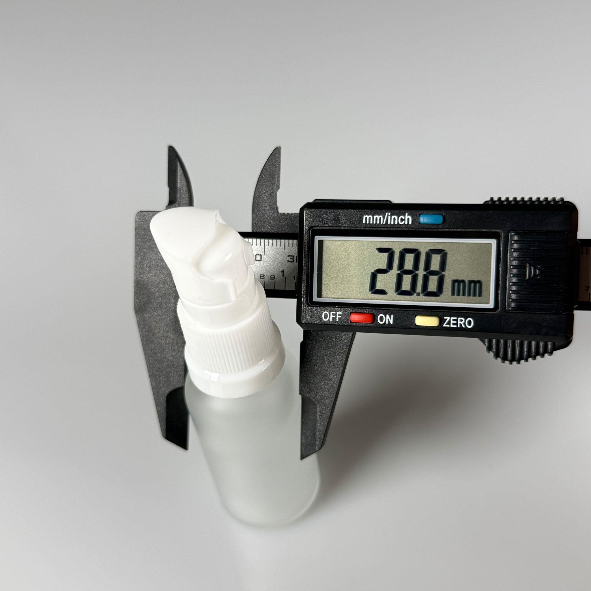 20 CC BUZLU CAM ŞİŞE - SIZDIRMAZ ETEKLİ BEYAZ LOSYON POMPALI TAKIM - 20 ML LOSYON ŞİŞESİ - YAĞ, KREM GİBİ YOĞUN KIVAMLI SIVILAR İÇİN CAM AMBALAJ