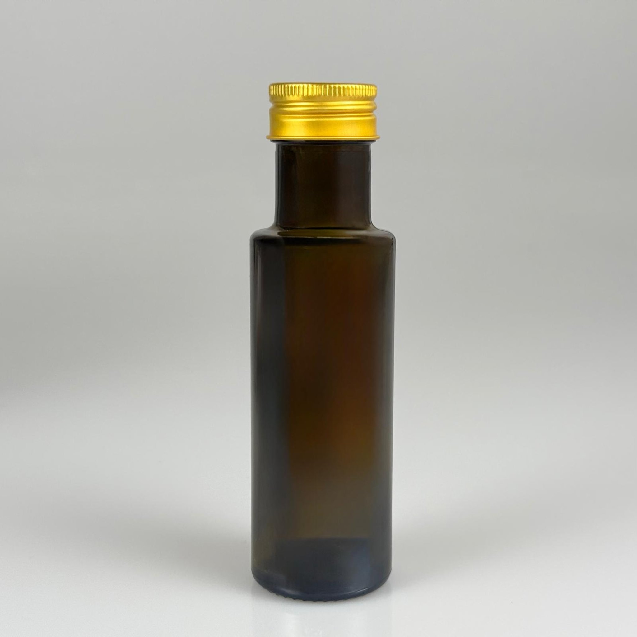 100 CC DORİKA CAM ŞİŞE KOYU YEŞİL (31 MM AĞIZ) - CONTALI GOLD ALÜMİNYUM METAL KAPAKLI - 100 ML SİLİNDİR DORİCA YAĞ VE SOS ŞİŞELERİ