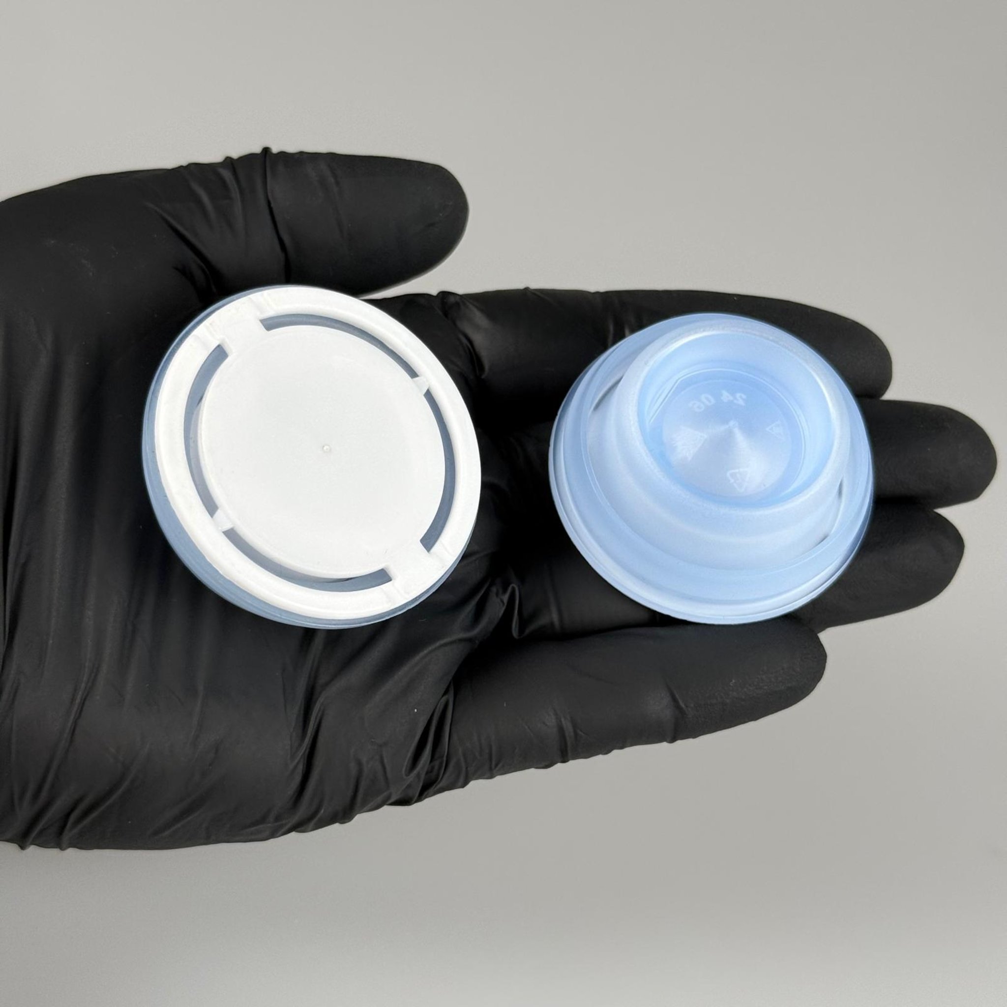 42 MM P2 K CL NATÜREL BEYAZ BERİCAP (SOLVENT VE TİNER TENEKESİ İÇİN) - TENEKE İÇİN PLASTİK KAPAK - YEDEK KİMYASAL TENEKE KAPAĞI - Çakma Metal TENEKE Kapağı