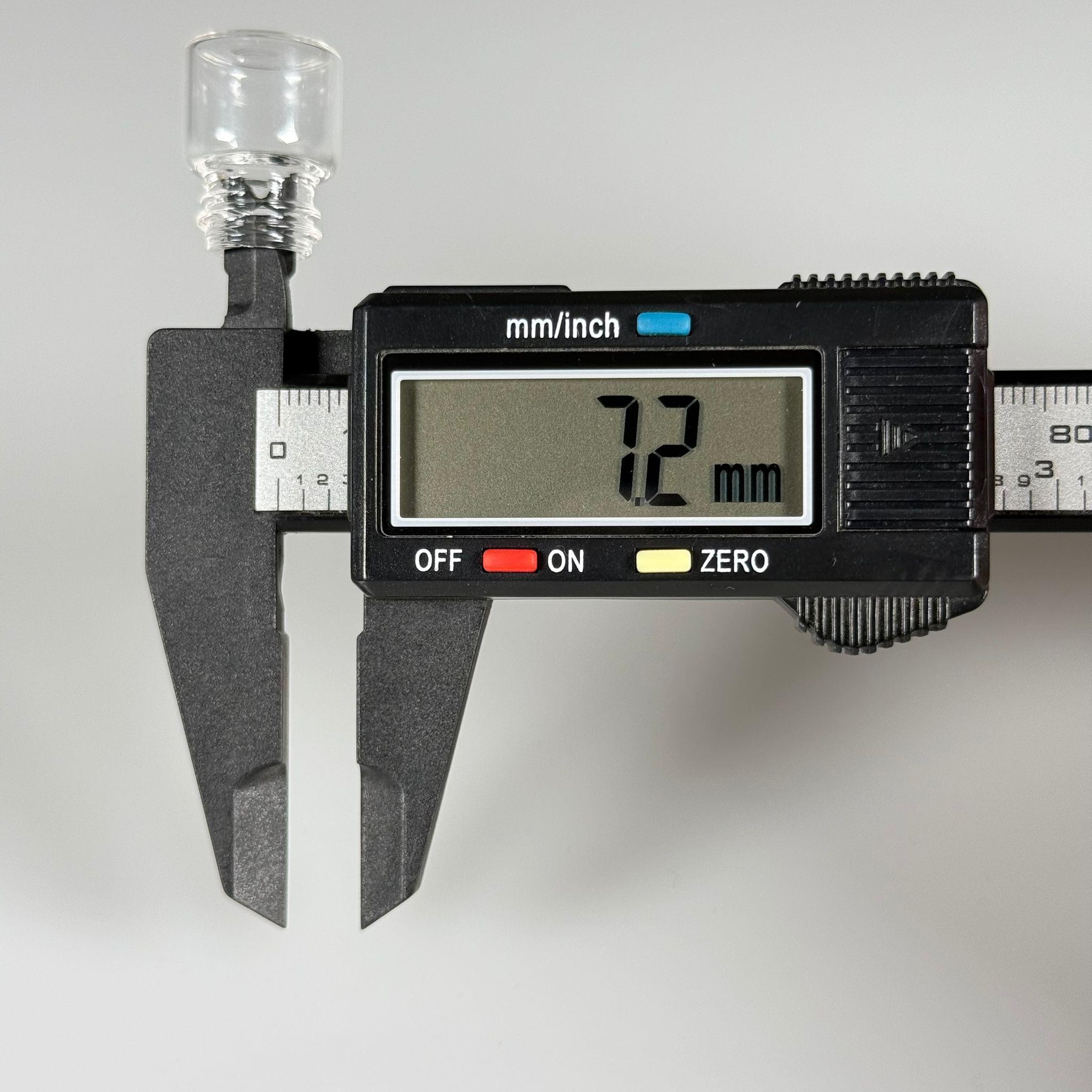 1 CC ŞEFFAF CAM ŞİŞE - 14 MM VİDALI AĞIZ - KAPAKSIZ 1 ML CAM ŞİŞE