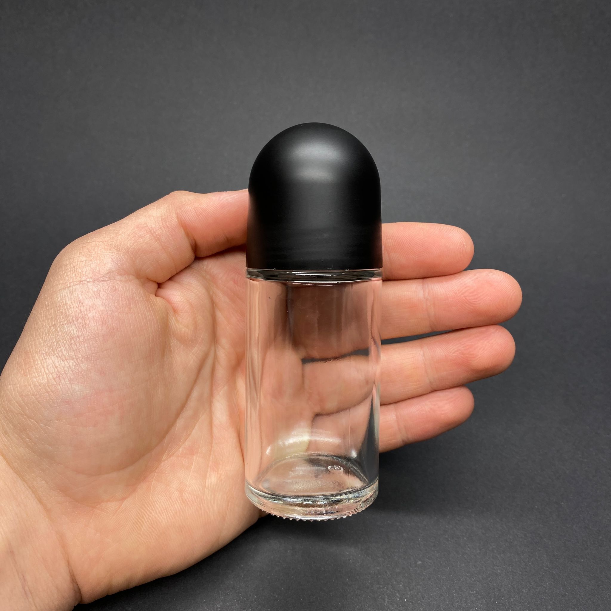 50 CC CAM ROLL-ON ŞİŞESİ - SİYAH KAPAKLI BİLYELİ TAKIM - 50 ML KOLTUKALTI ROLL-ON ŞİŞESİ - BOŞ KOLTUKALTI ROLLON AMBALAJ - DEODARANT ŞİŞESİ