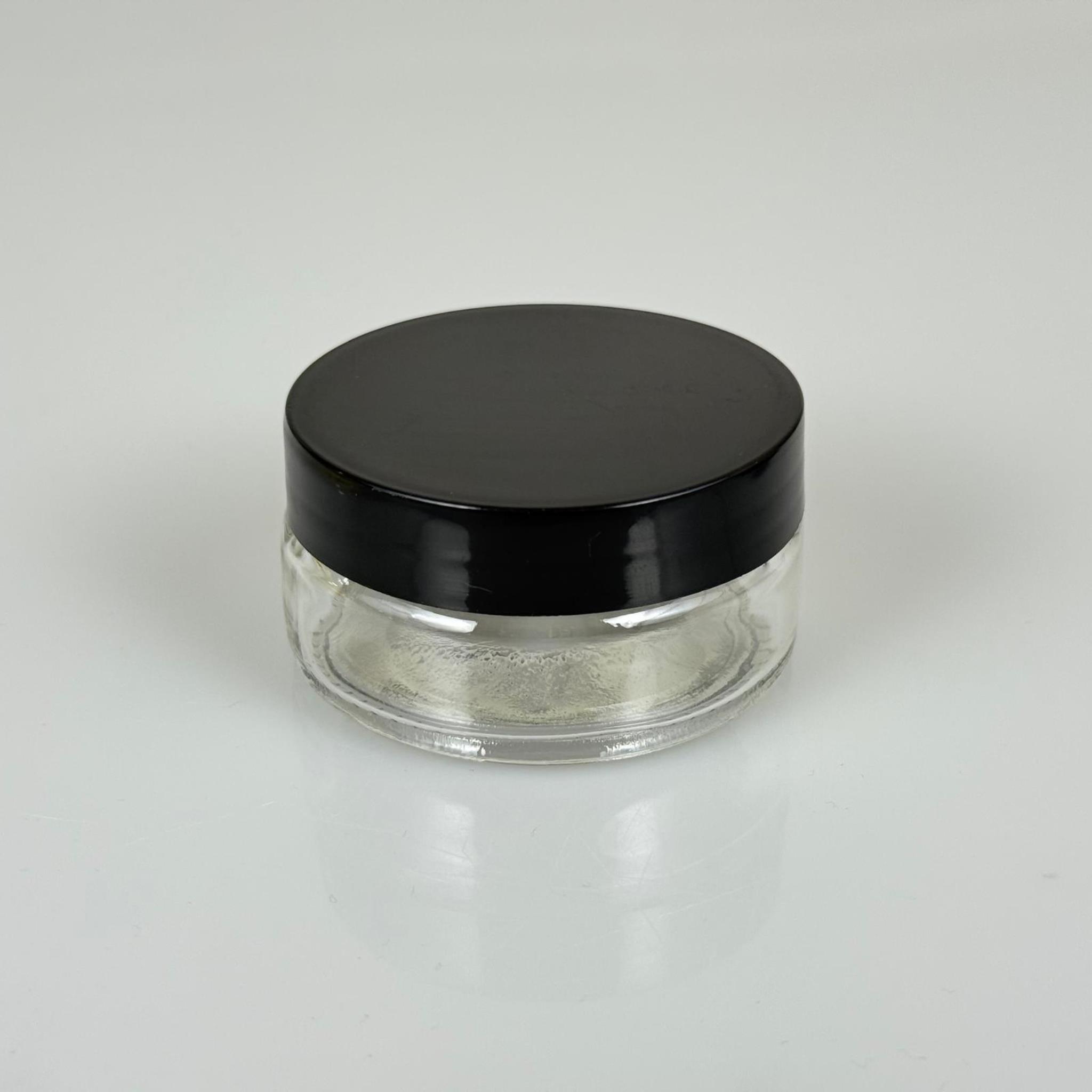 50 CC CAM KREM KAVANOZU - SİYAH PLASTİK KAPAKLI - 50 ML CAM PAŞABAHÇE KREM KAVANOZU