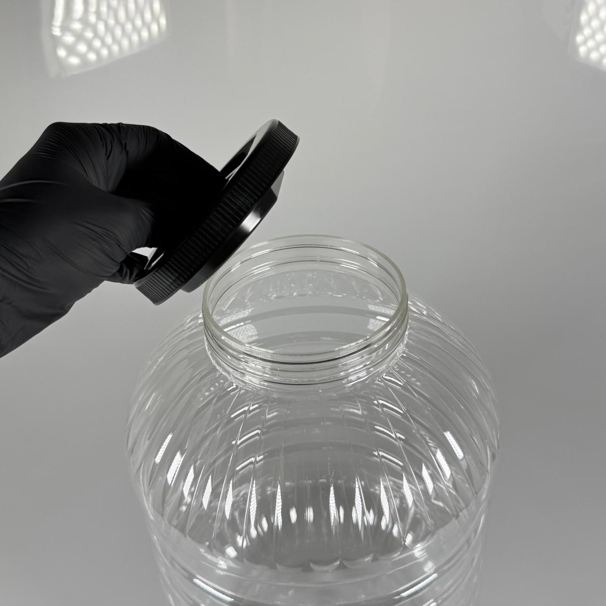 10 LİTRE PET KAVANOZ  - SİYAH KAPAKLI - PLASTİK KAVANOZ - 10 LT PET BİDON - 10000 CC BÜYÜK YUVARLAK KAVANOZ 110 MM AĞIZ- TURŞU, ZEYTİN VB İÇİN BOŞ PLASTİK BİDONLARI