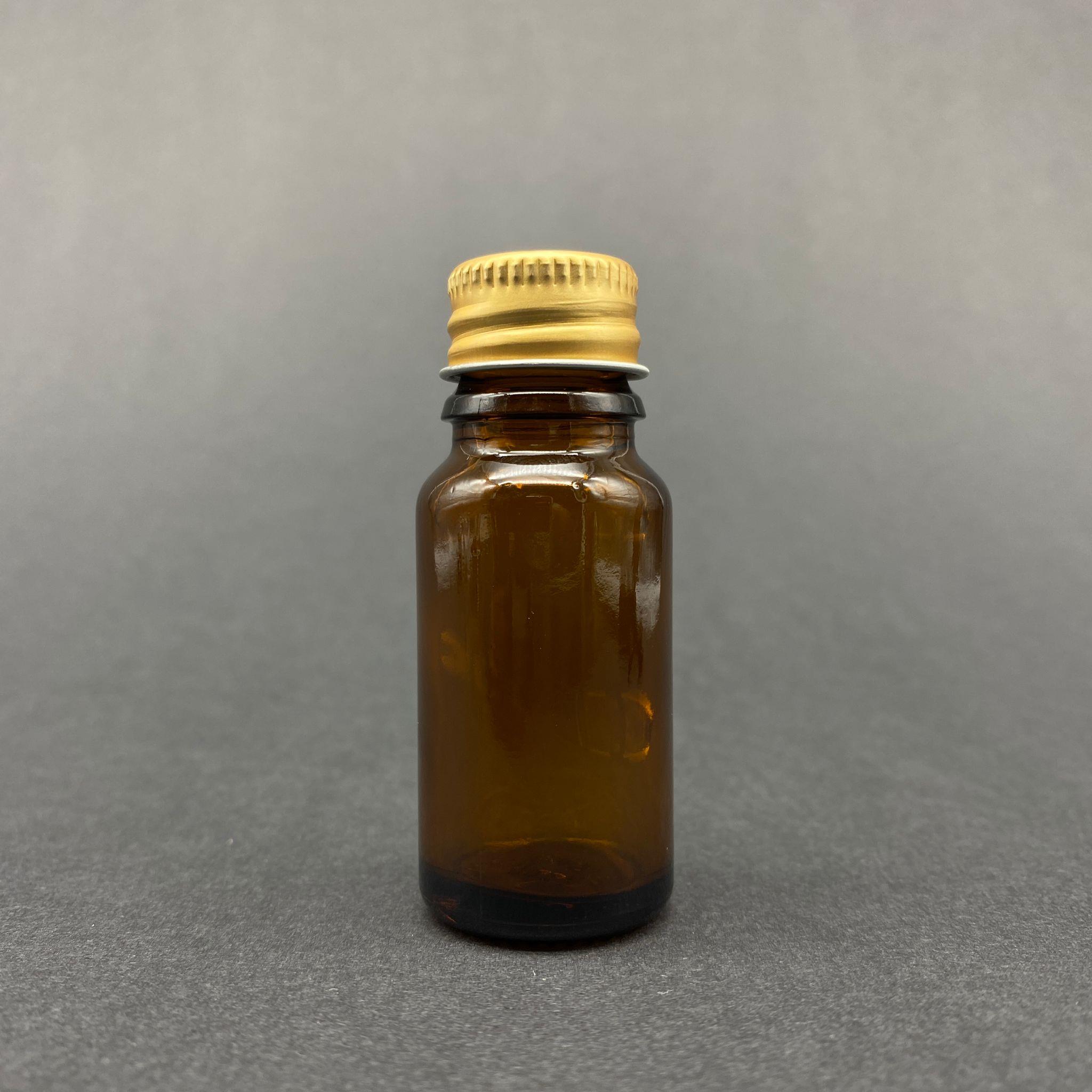 10 CC KAHVERENGİ CAM ŞİŞE - GOLD VİDALI METAL KAPAKLI - 10 ML AMBER STANDART CAM ŞİŞE