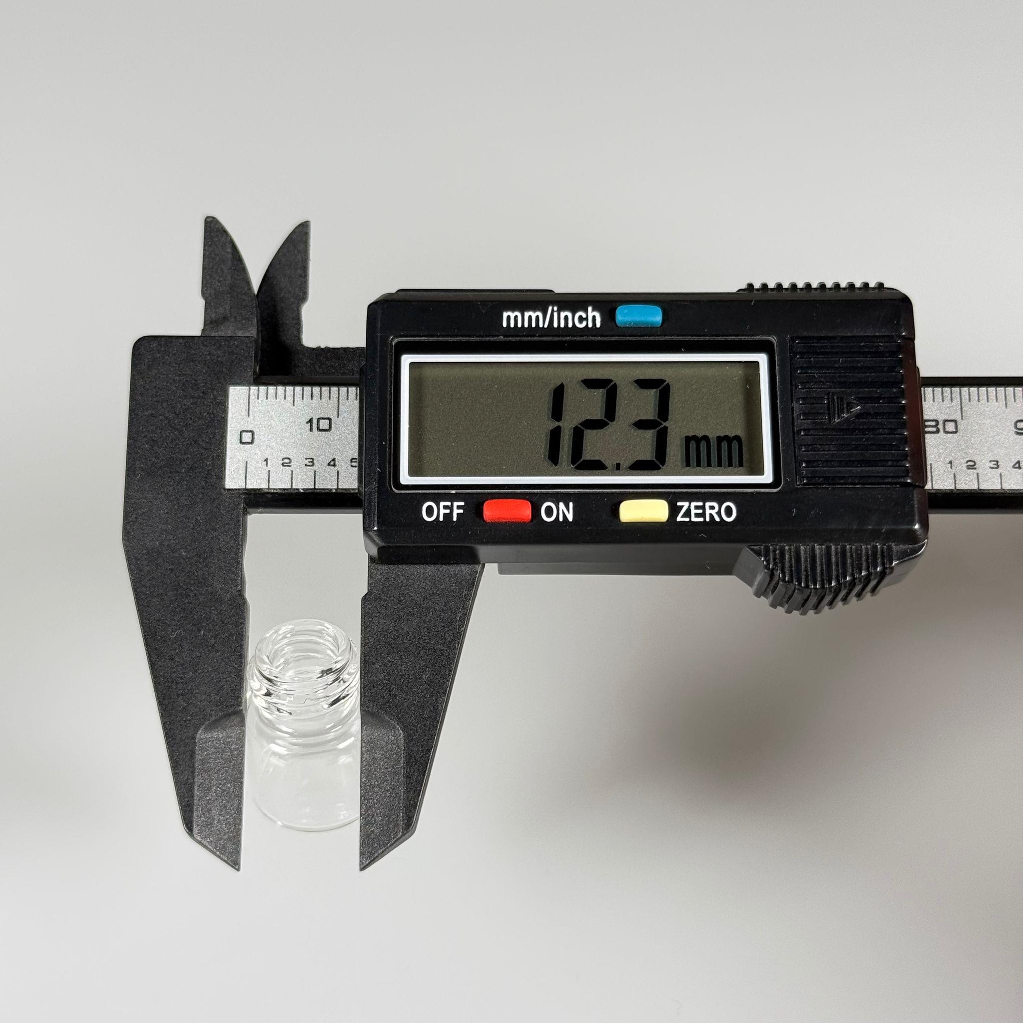 1 CC ŞEFFAF CAM ŞİŞE - 14 MM VİDALI AĞIZ - KAPAKSIZ 1 ML CAM ŞİŞE