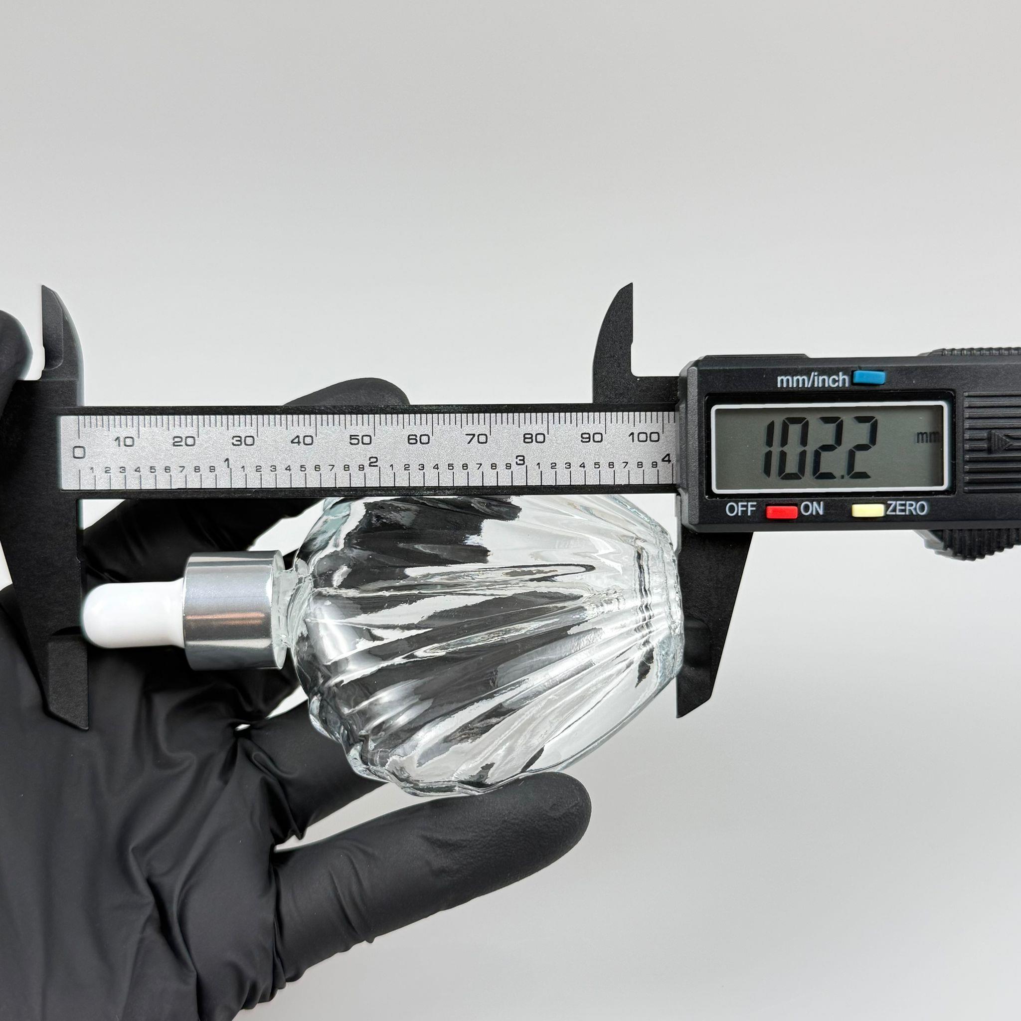 45 CC İSTİRİDYE MODEL PRESTİJLİ CAM DAMLALIKLI ŞİŞE - BEYAZ EMZİK - GÜMÜŞ METALİK KAPAK - 45 ML CAM DAMLALIKLI ŞİŞE - DAMLALIKLI BOŞ ŞİŞE