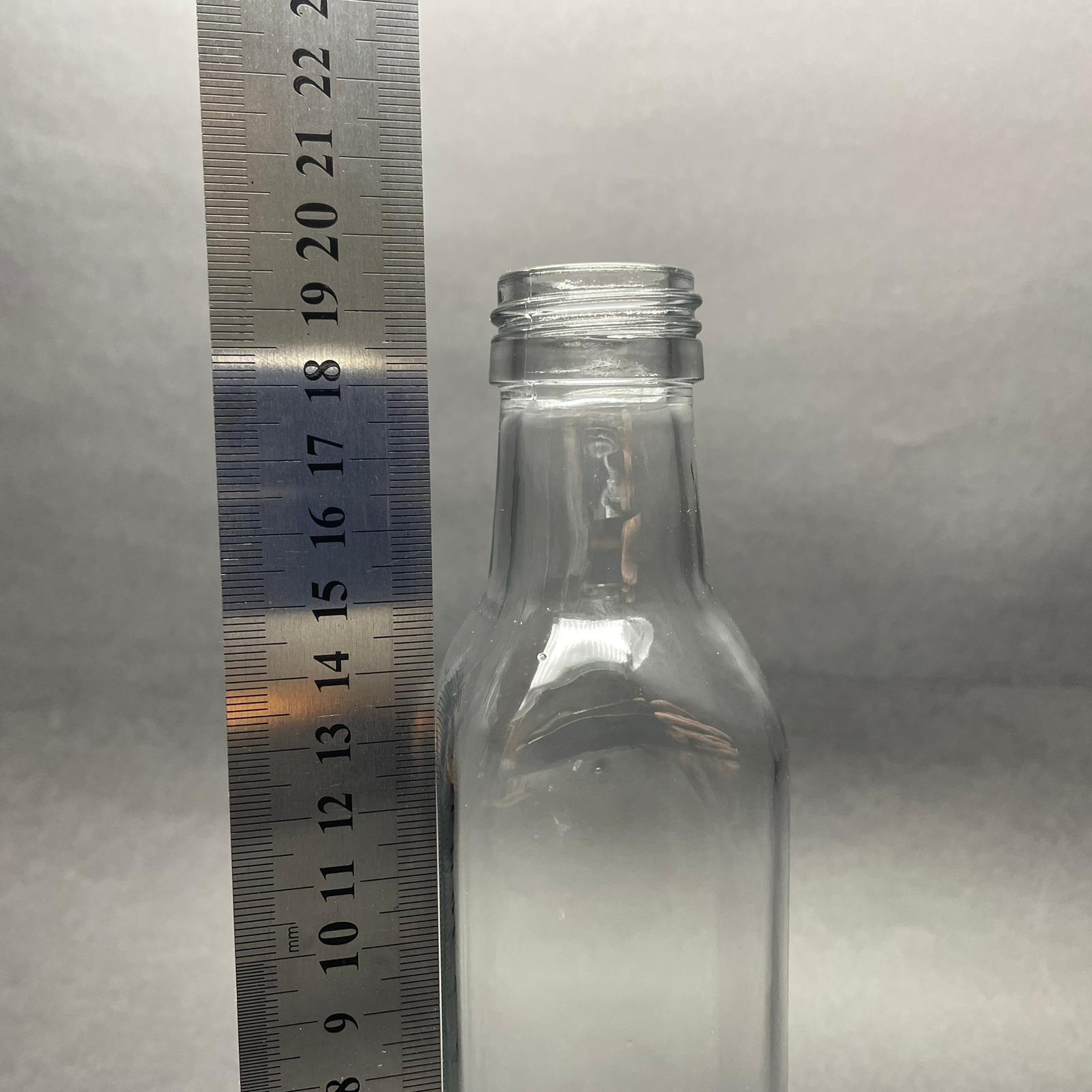 250 CC MARASKA CAM ŞİŞE KAPAKSIZ (31 AĞIZ VİDALI) - 250 ML KÖŞELİ CAM ŞİŞE - 250 ML MARASKA ŞİŞE - ŞİŞECAM ÜRÜN KODU: 120825 İLE EŞDEĞERDİR