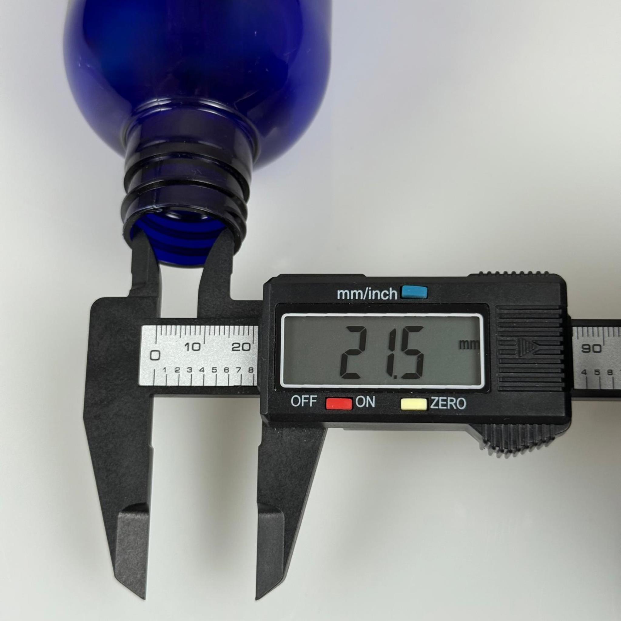 400 CC MAVİ ŞAMPUAN ŞİŞESİ MERMİ MODEL KAPAKSIZ (28 AĞIZ)