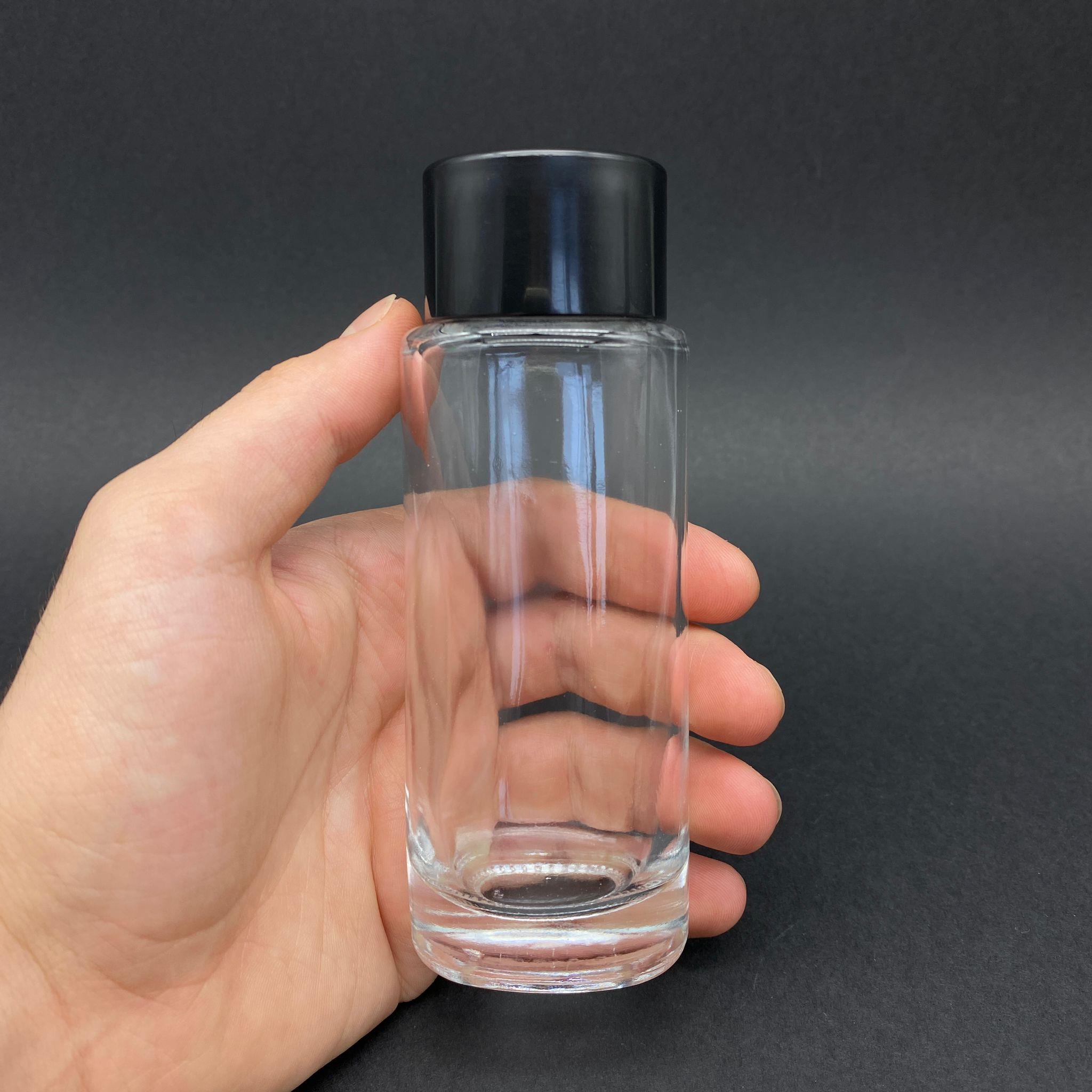 100 CC REBUL ŞİŞE - SİYAH KOLONYA KAPAKLI - KOLONYA TIPALI - 100 ML REBUL MODEL CAM KOLONYA ŞİŞESİ