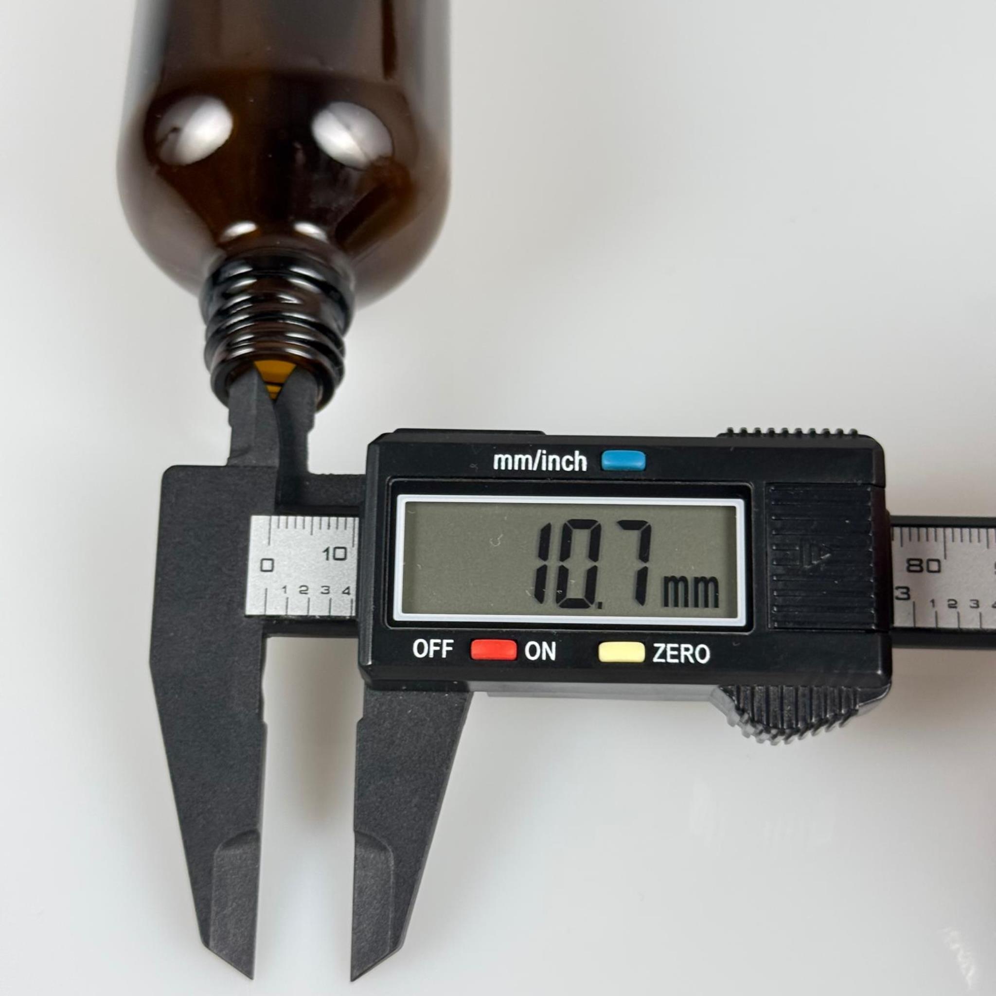 100 CC AMBER CAM ŞİŞE KAPAKSIZ (18 AĞIZ) - 100 ML CAM KAHVERENGİ DROPPER ŞİŞE