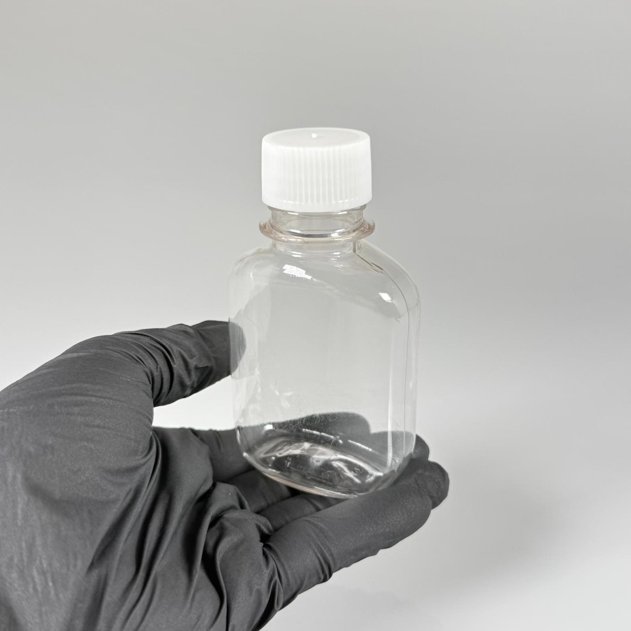 100 ML YASSI KAPAKLI KOLONYA TIPALI PET ŞİŞE - 100 CC CONTALI BEYAZ KAPAKLI PLASTİK ŞİŞE