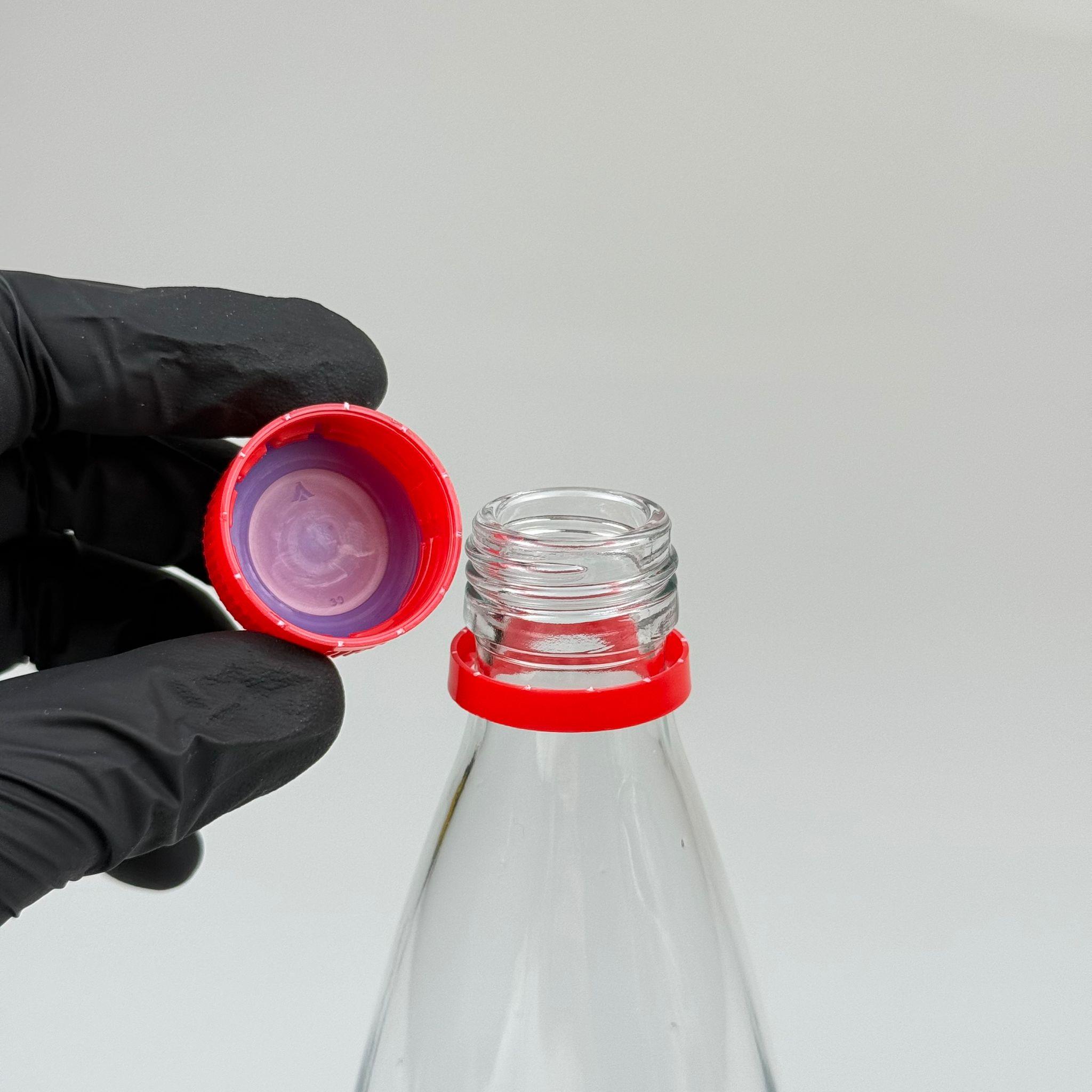 330 CC CAM ŞİŞE - KIRMIZI KİLİTLİ KAPAKLI - 330 ML CAM ŞİŞE