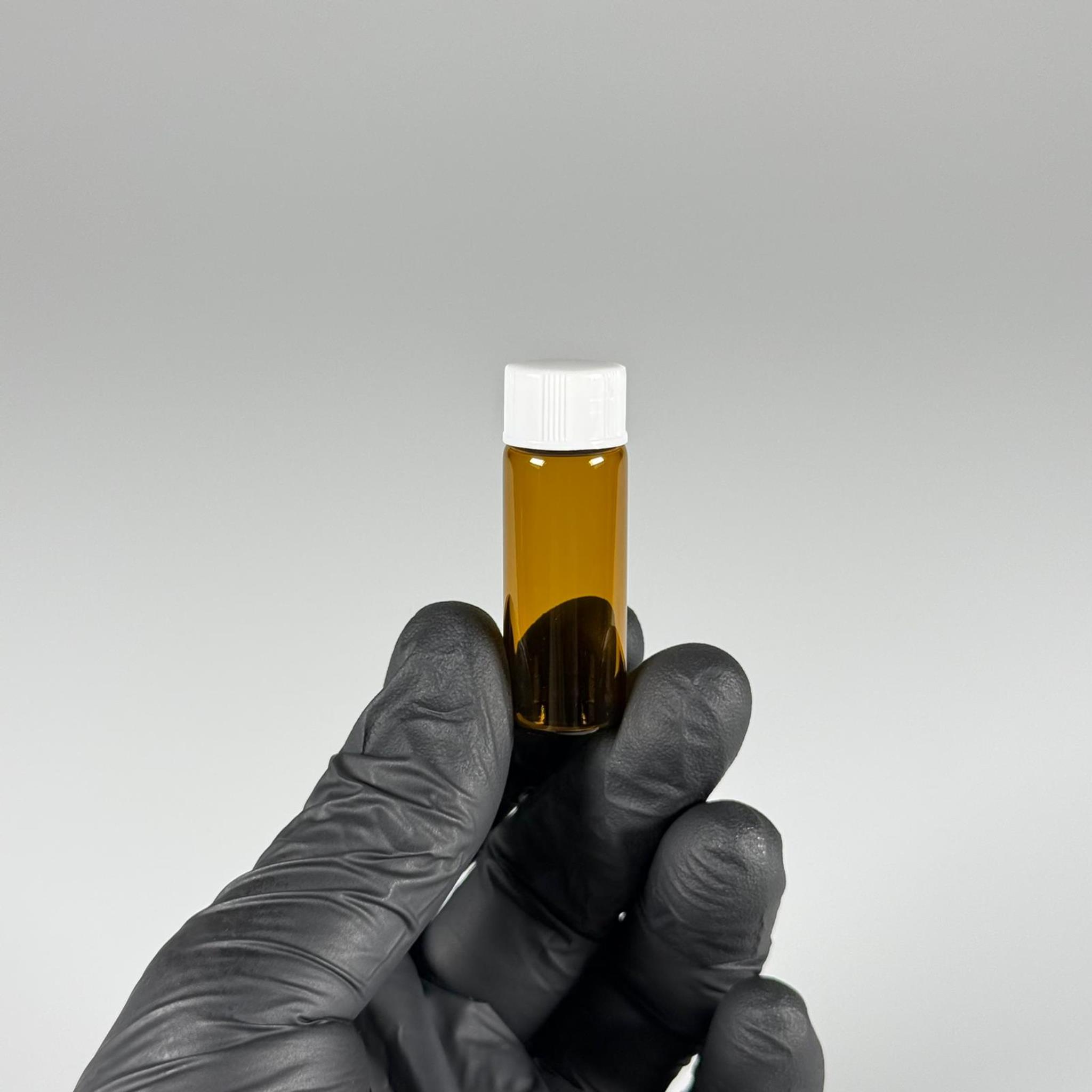 5 CC AMBER CAM ŞİŞE - BEYAZ KAPAKLI - 5 ML KAPAKLI CAM ŞİŞE