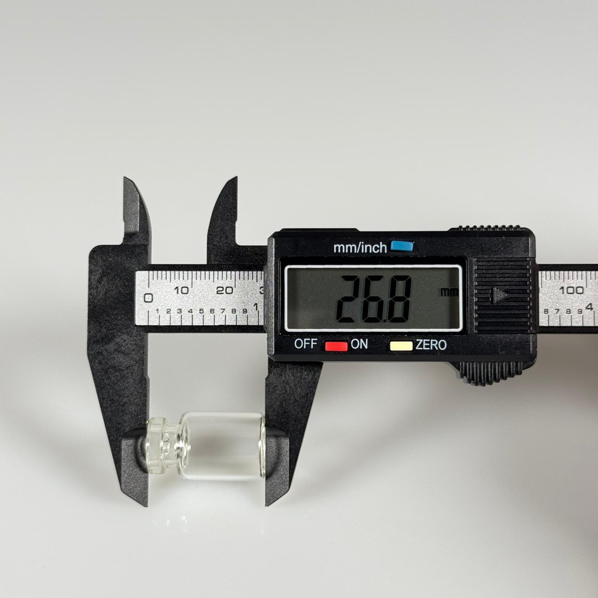 BOROSİLİKAT ŞEFFAF CAM ŞİŞE - 2 CC - 16x27 MM - ÇEKME CAM BORU FLAKON İNCE PENİSİLİN ŞİŞESİ - AĞIZ ÇAPI 13 MM