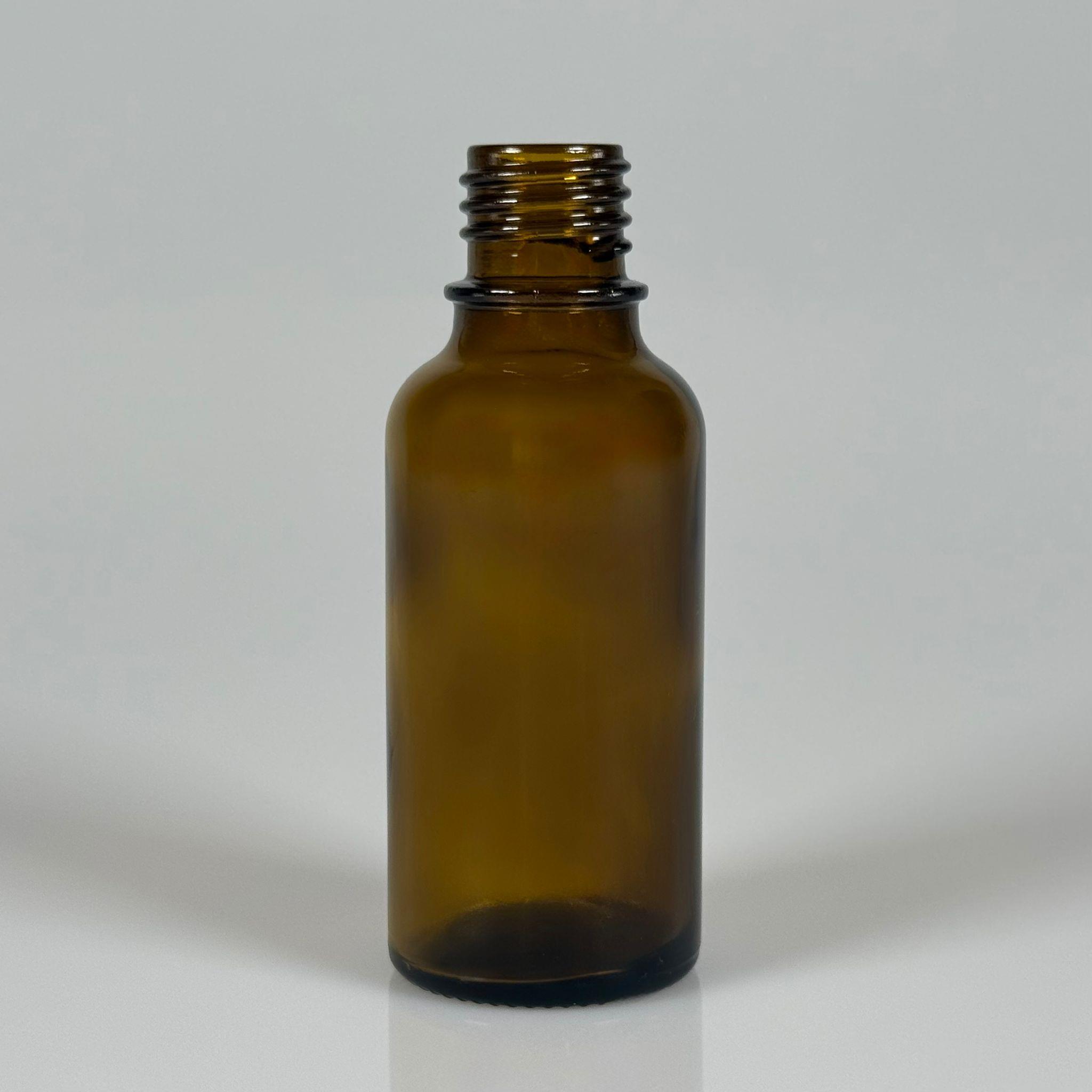 50 CC AMBER CAM ŞİŞE KAPAKSIZ (20 AĞIZ) - 50 ML CAM ŞİŞE - KAHVERENGİ