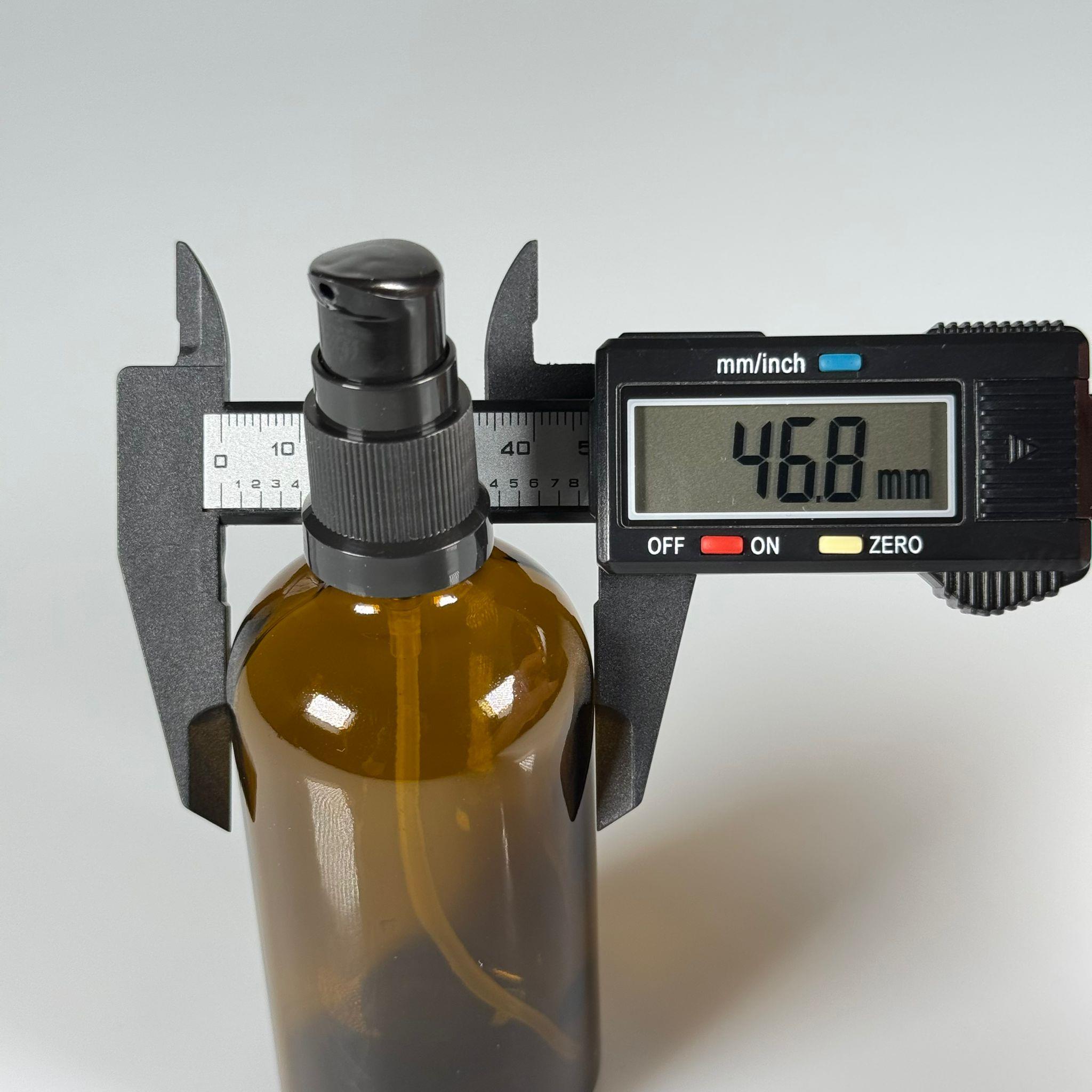 100 CC AMBER CAM ŞİŞE - SIZDIRMAZ ETEKLİ SİYAH LOSYON POMPALI TAKIM - 100 ML LOSYON ŞİŞESİ - YAĞ, KREM GİBİ YOĞUN KIVAMLI SIVILAR İÇİN CAM AMBALAJ