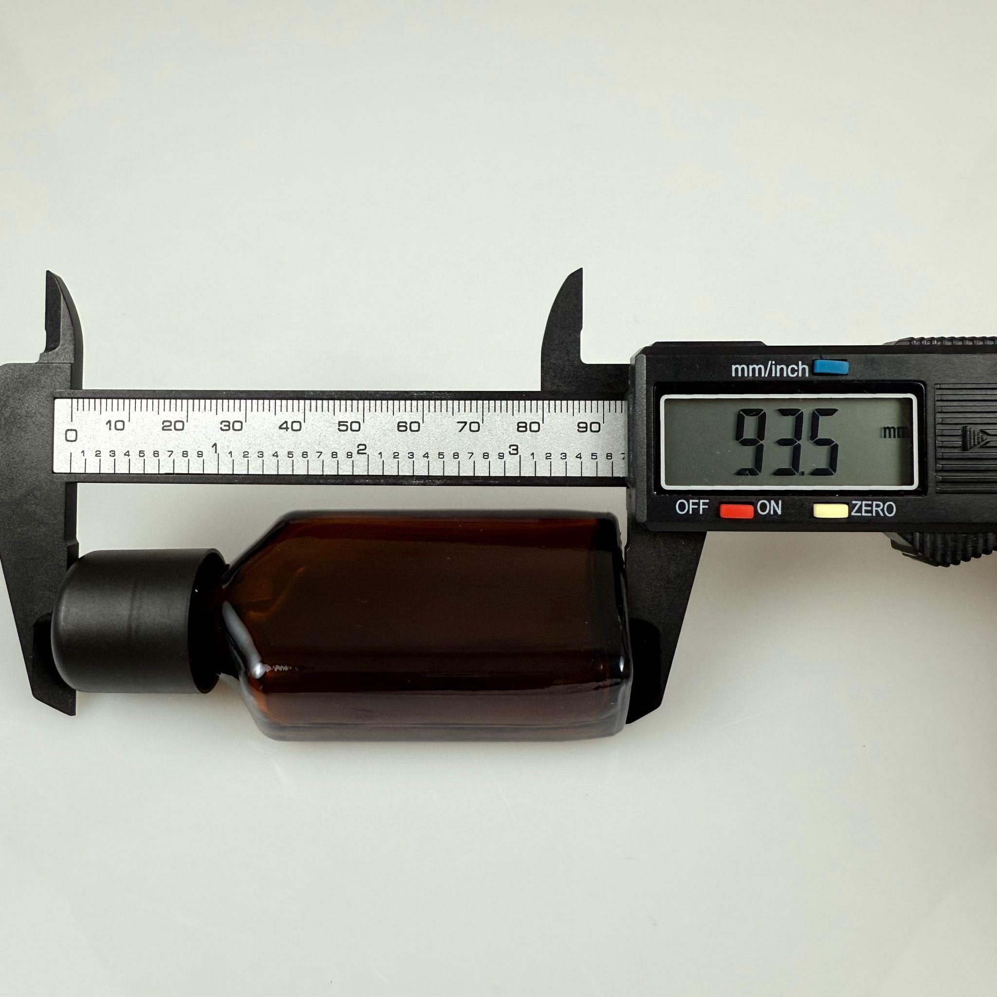 30 CC AMBER YASSI CAM ŞİŞE + İÇTEN DAMLALIKLI ÇOCUK KİLİTLİ SİYAH KAPAK - KAHVERENGİ 30 ML KİLİT KAPAKLI DAMLATMALI ŞİŞE
